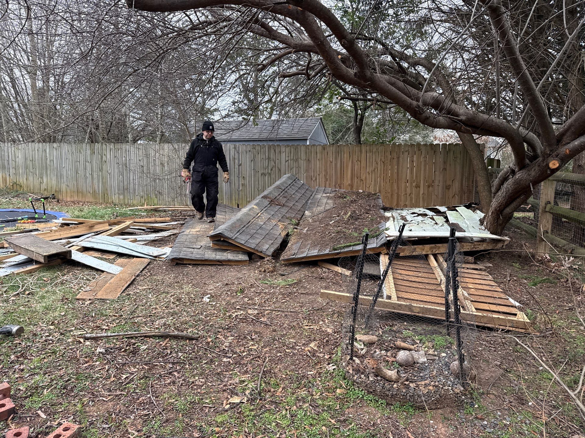 Project in Matthews by Badger Hauling