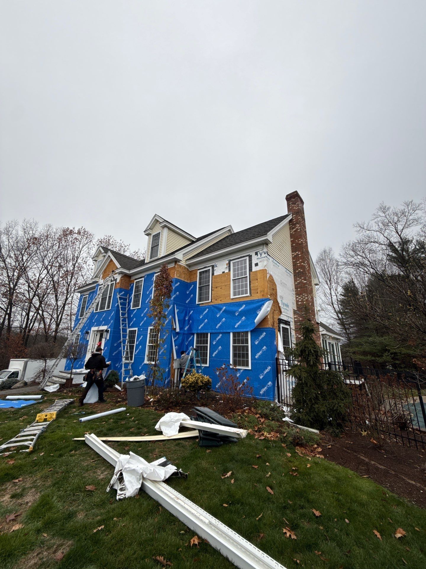 Complete Home Renovation with James Hardie® Clapboard & Shake Siding and Custom PVC Trim by Sensible Home Solutions