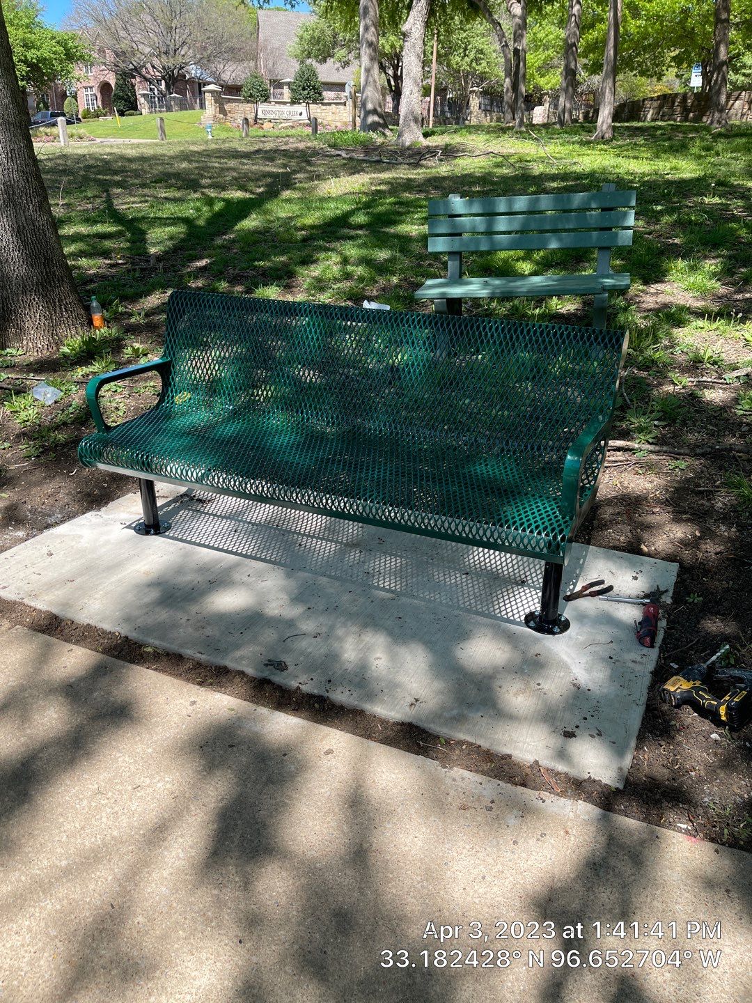 Bench Additions to Community  by SLM General Contractors & Roofing