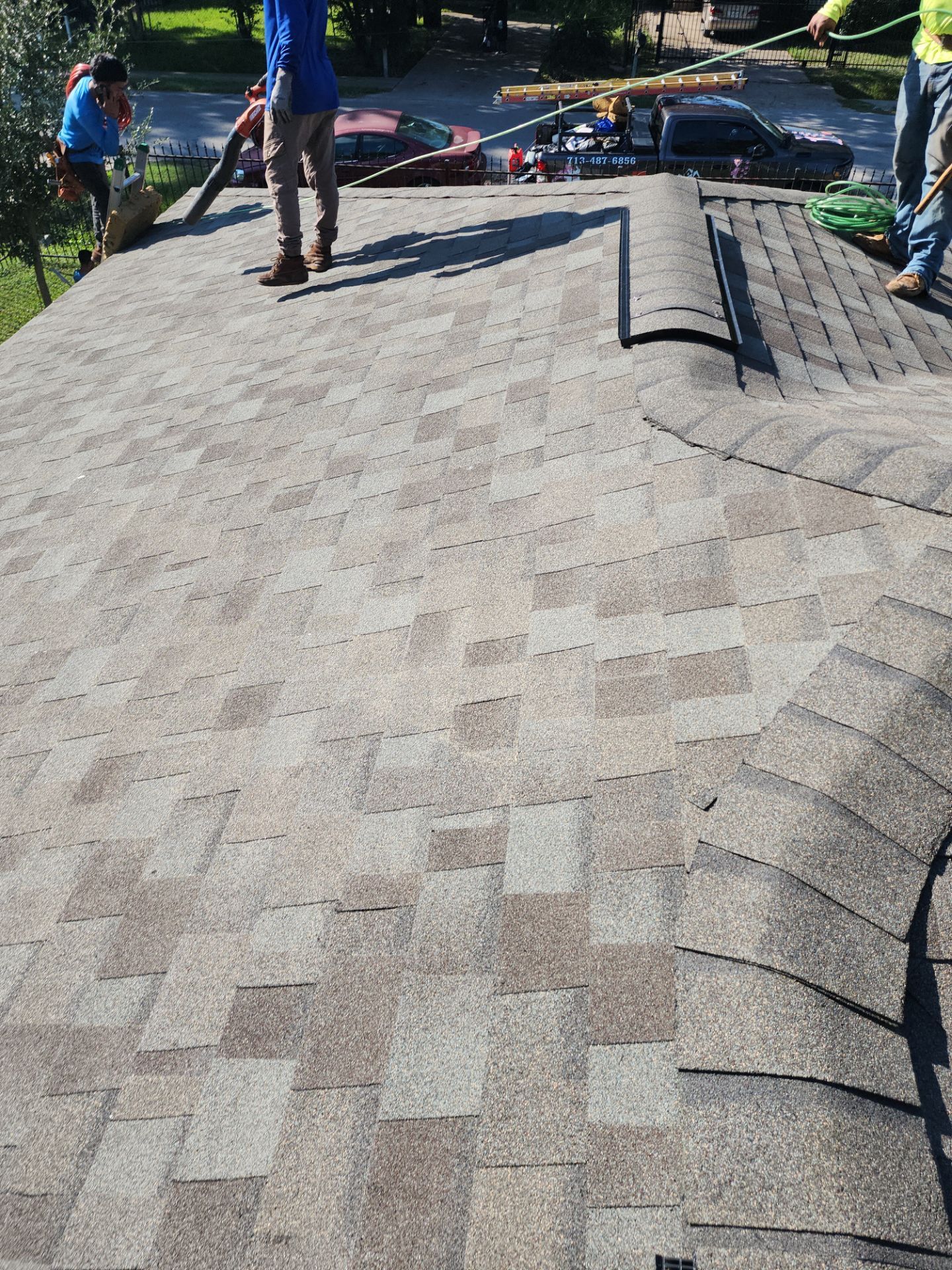 Residential Roofing Installation using Owen's Corning Duration (Lifetime) Shingles by Roof Repair Company