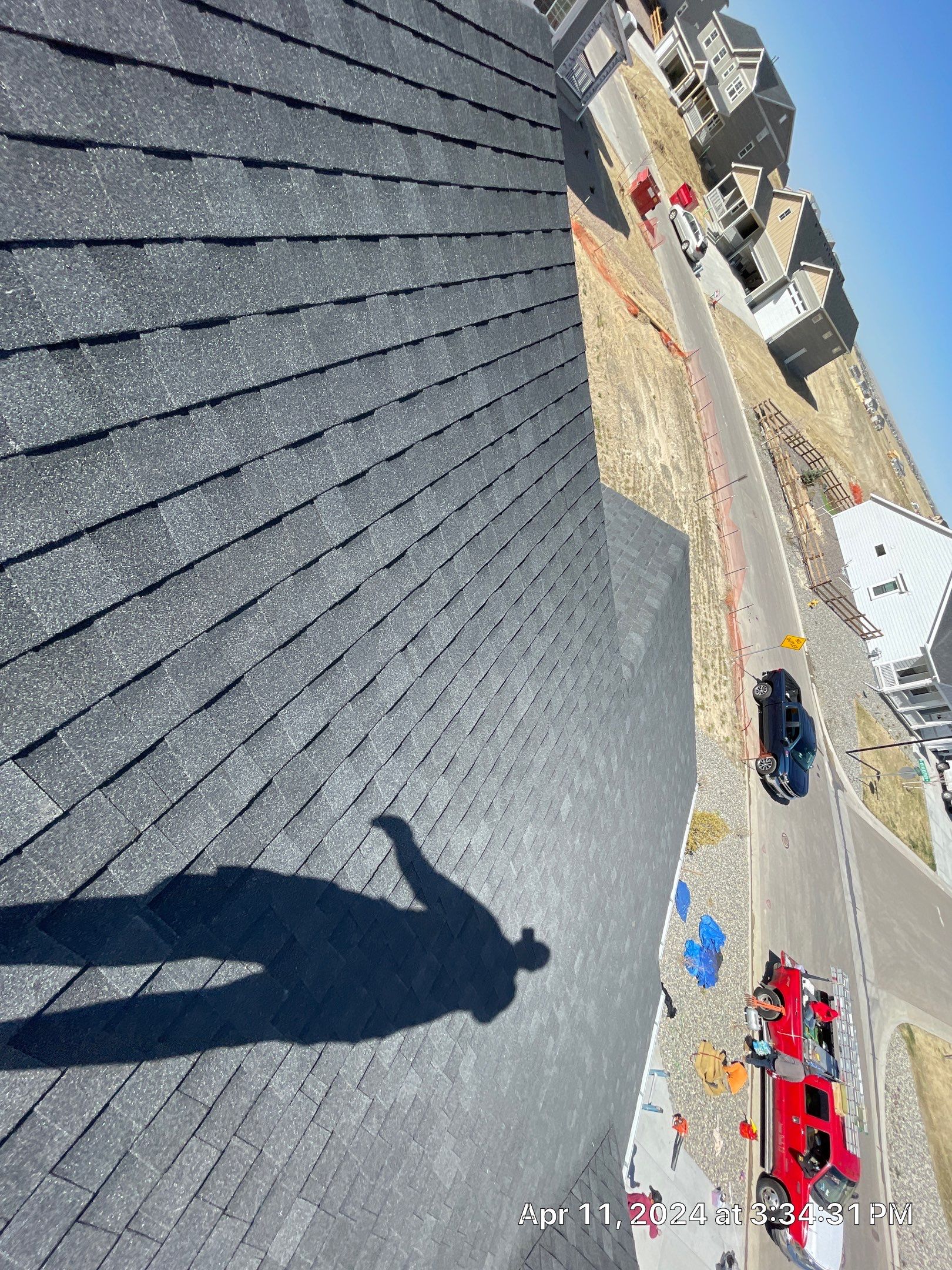 Residential Roofing Installation using Atlas Pinnacle Impact Black Shadow by Blue Peaks Roofing LLC 