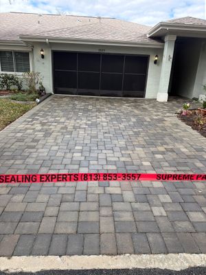 Professional Paver Sealing for Multi-Toned Driveway in Sun City Center