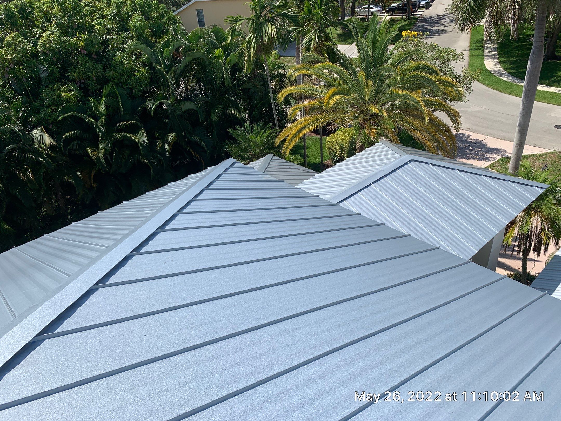 Residential Roofing Installation using 1" Nail strip metal roof by BLUES BROTHERS CONSTRUCTION CORP