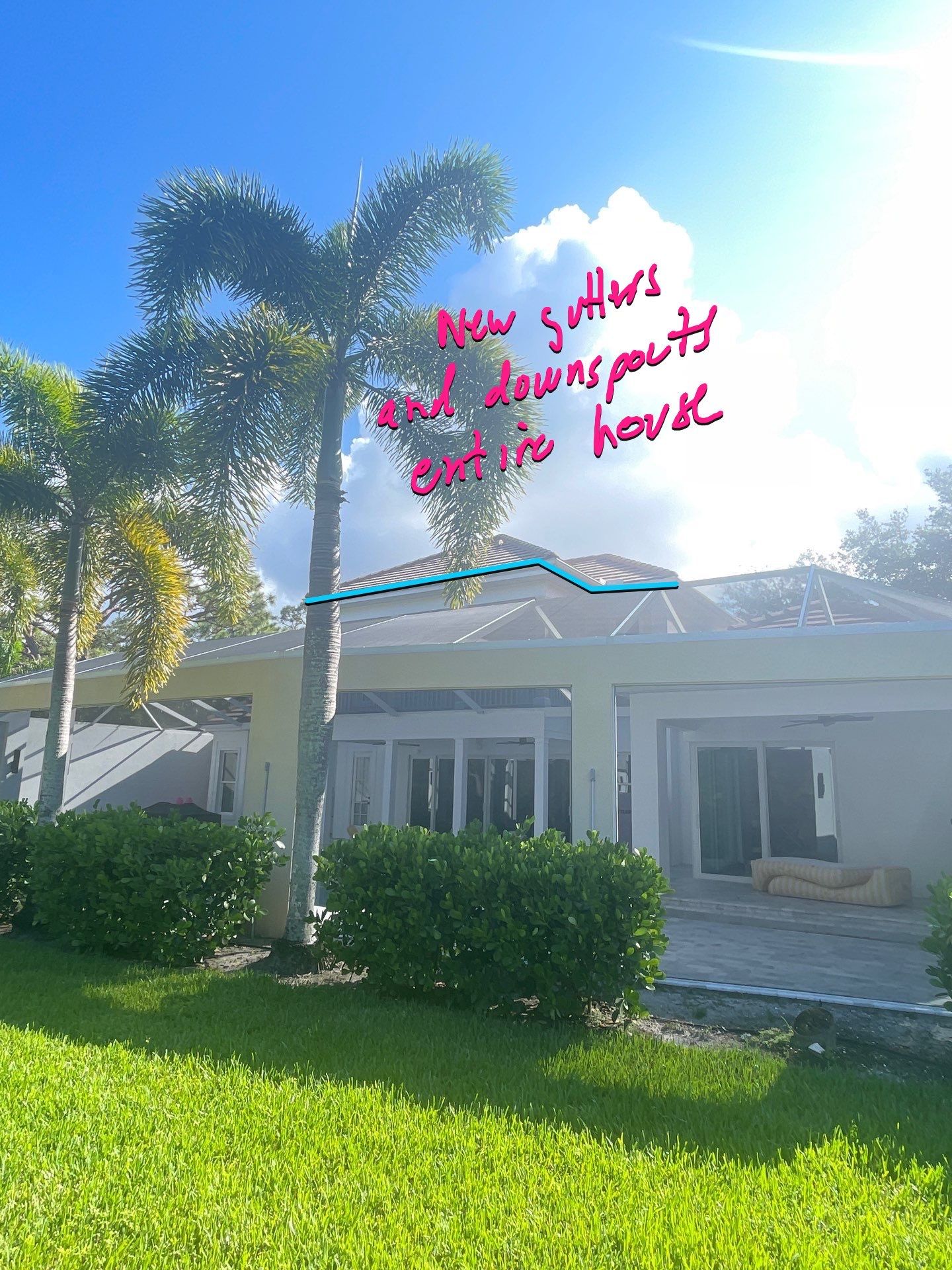 7-Inch Seamless Gutters for Large Roofs in Osprey FL by Gutter Professors