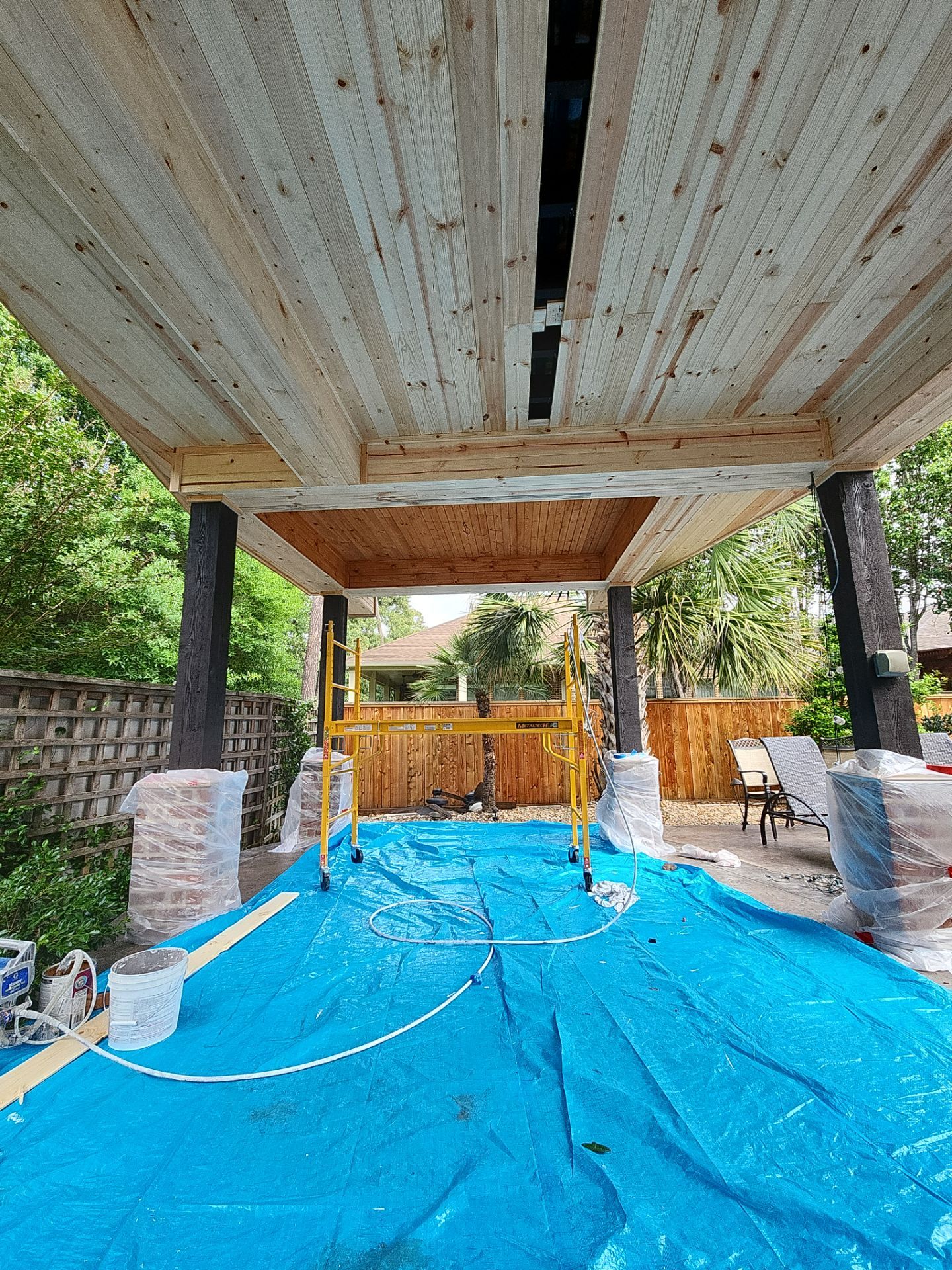 Covered Patio Remodel in The Woodlands by SophAlx LLC