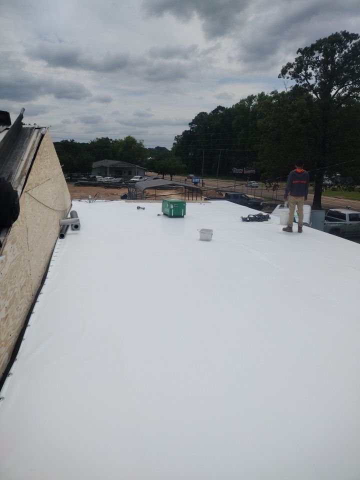 Office Building in Magnolia by Hostetler Roofing