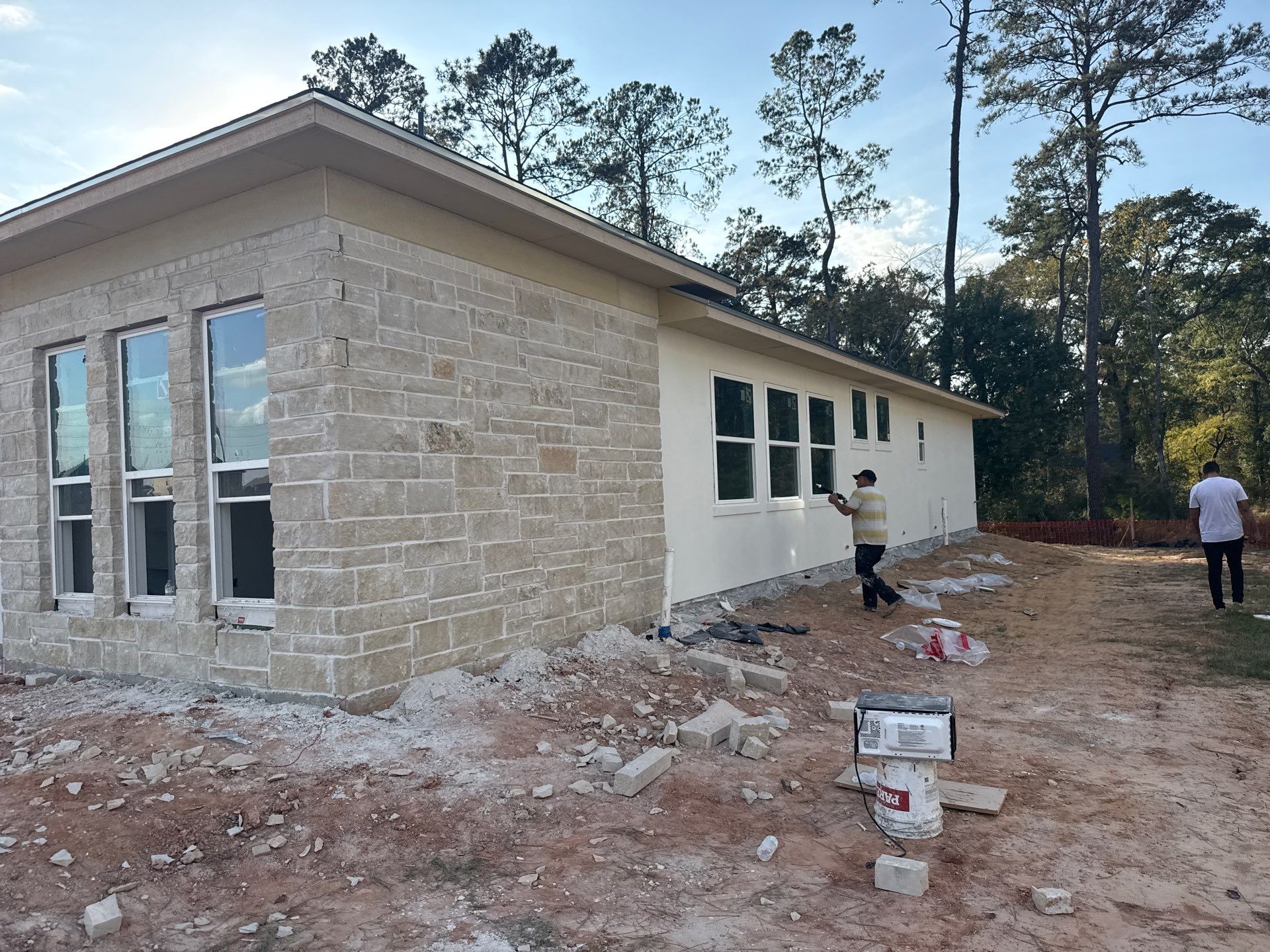 Pre-Landscape Precision: Stucco Finish with Backer Rod Detail by Apex Conventional Stucco Llc