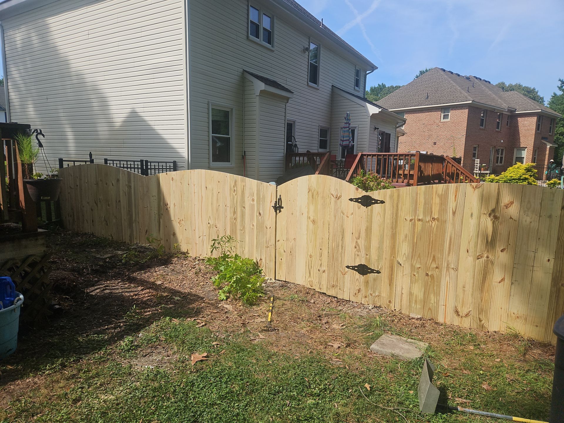 Wood That Makes a Statement by Tidewater Fence