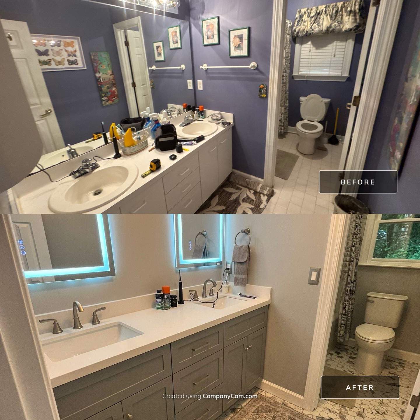 Hall bathroom renovation by Prudencio