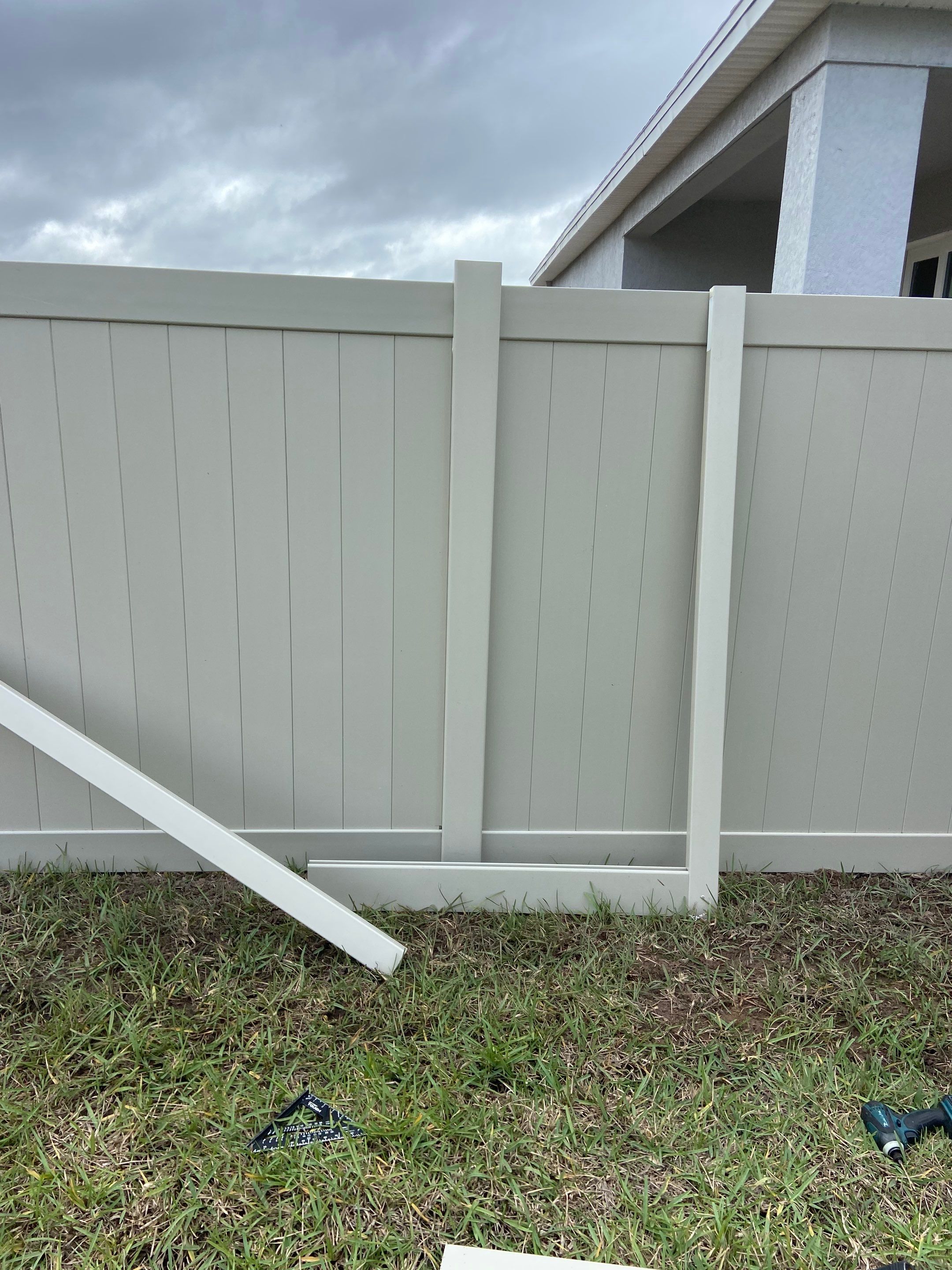 Bradenton, FL 6 ft. Tall Tan Vinyl Privacy Fence  by Asap fence and gates, LLC