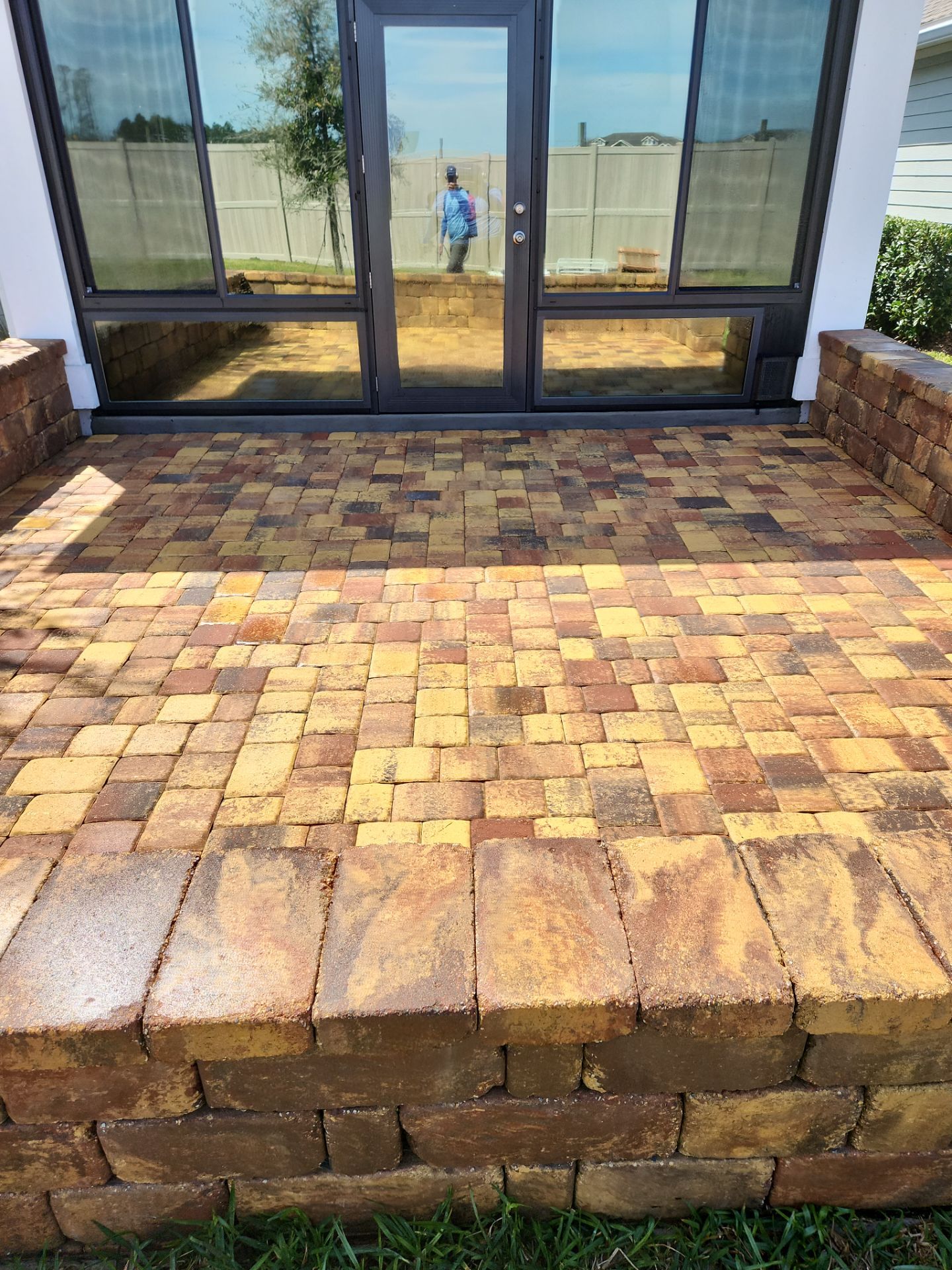 paver patio using Concrete Sealant by DuraSeal
