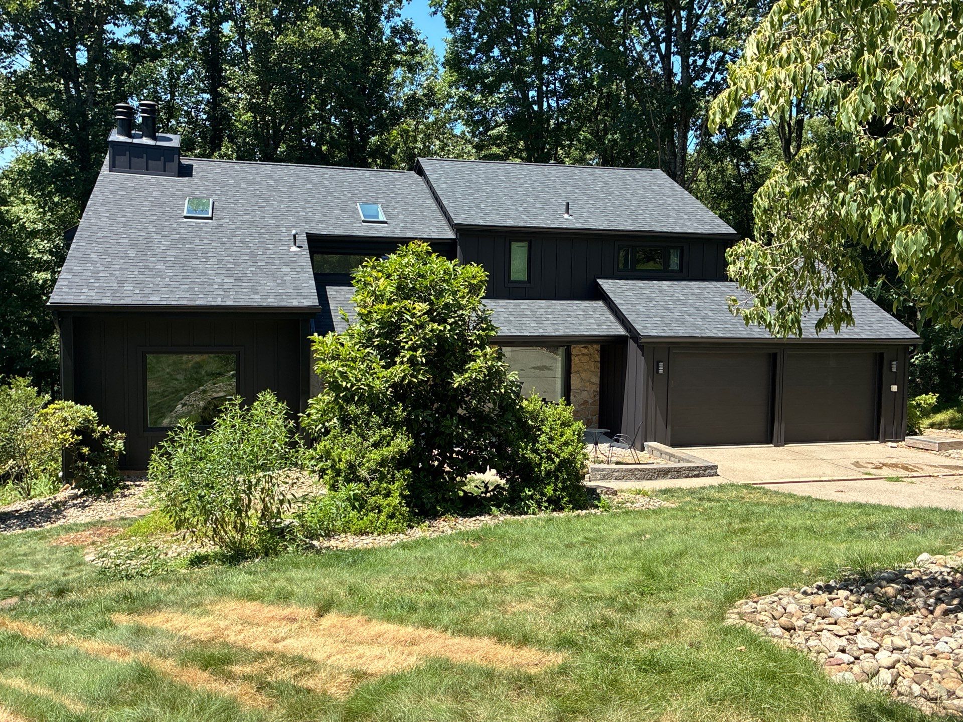 James Hardie Board and Batten Midnight Black Renovation in Wexford by Ideal Siding Pittsburgh