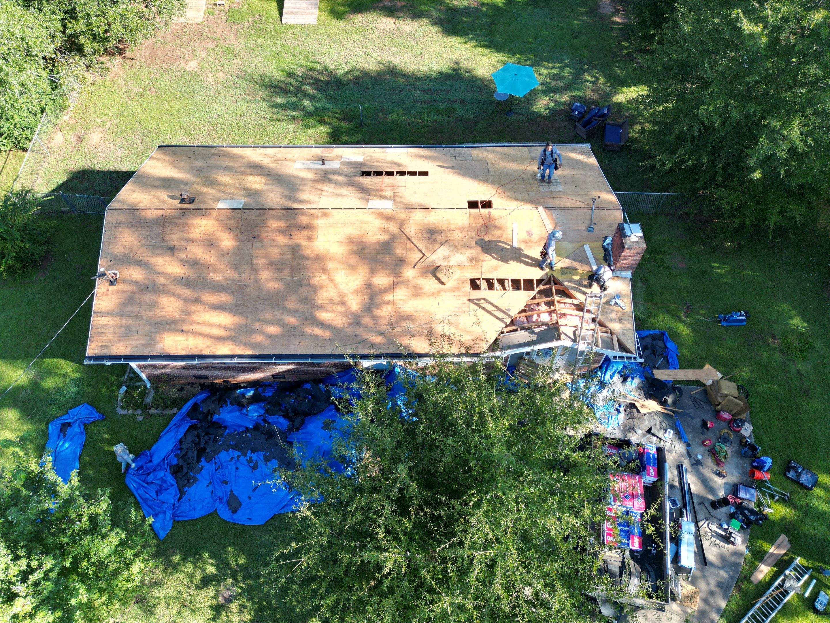 Roof replacement and Gutters Guards Installation  by Deerfield Roofing LLC