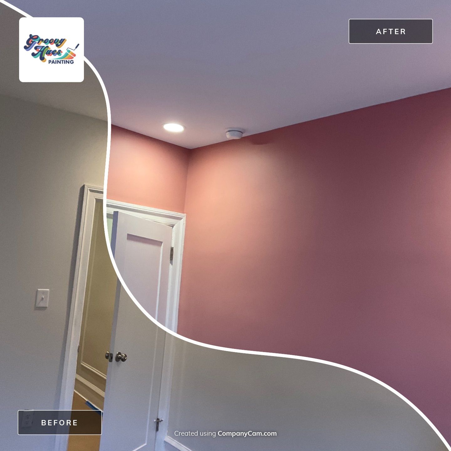 A Colorful, Calming Interior with Soft Greens and Bold Accents by Groovy Hues