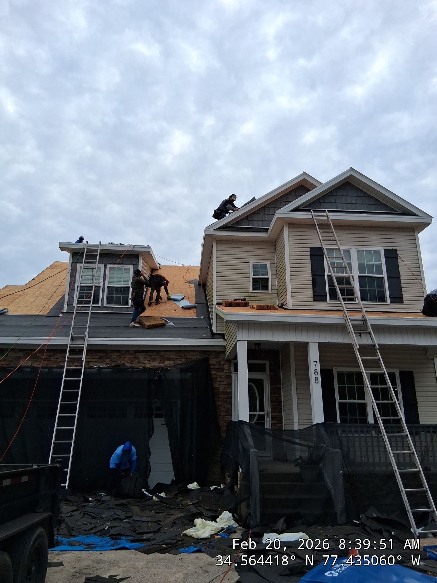 Sneads Ferry FORTIFIED Roof Replacement with Charcoal Black Landmark Shingles by RGR Construction and Roofing, LLC