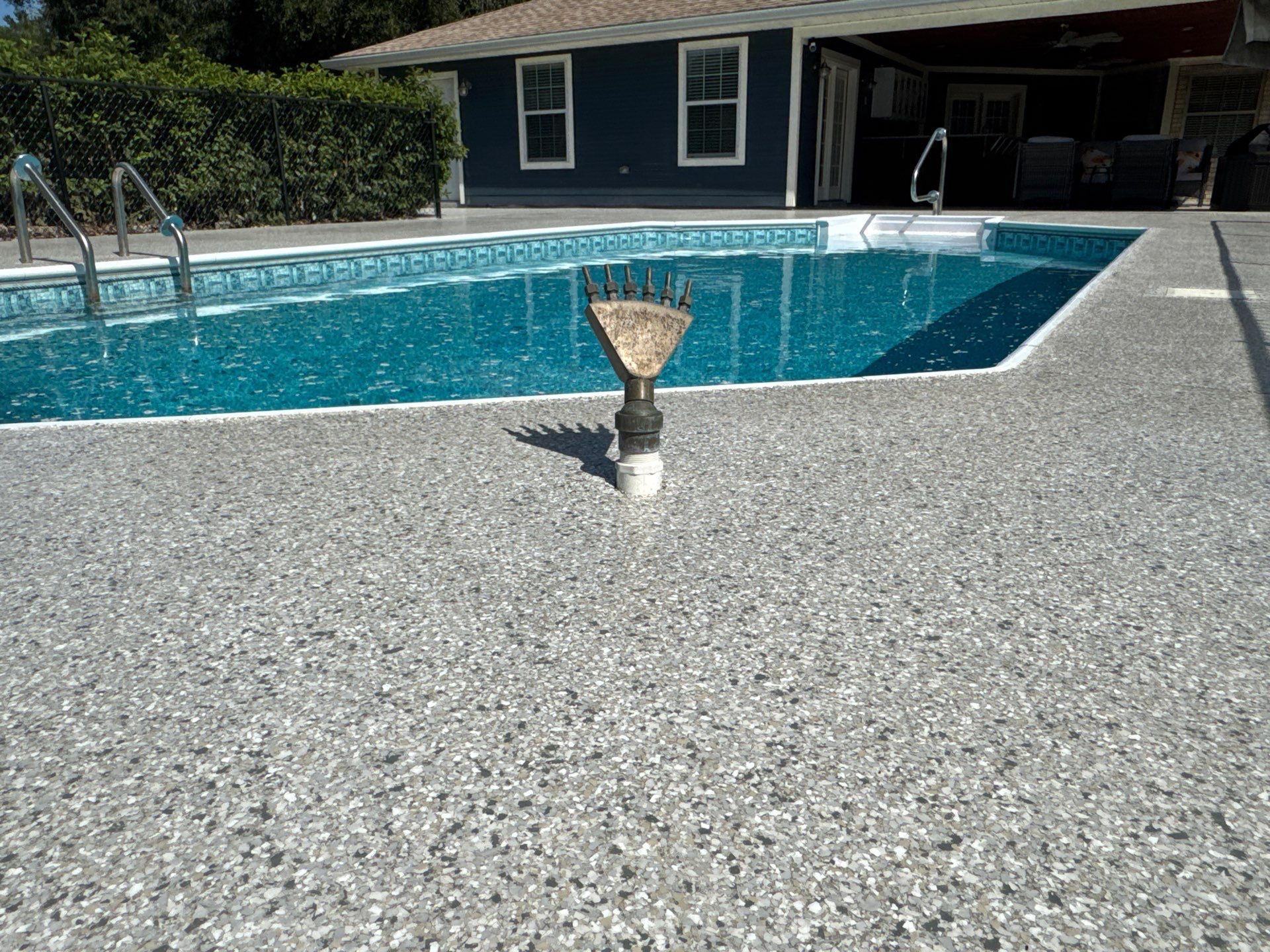 Pool Deck in Lake City, FL in Mount Everest by Cross Creek Concrete Coatings