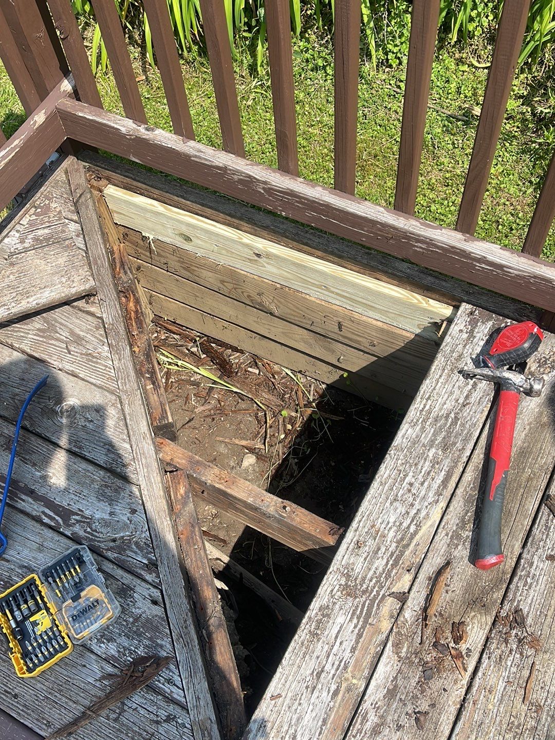 Deck Staining using SuperDeck Exterior Solid Color Stain by Callaway Contracting LLC