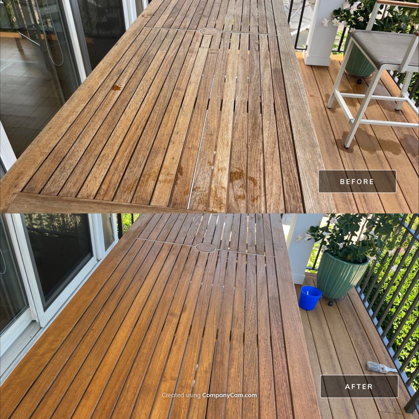 Teak Outdoor Furniture Restoration by FreshCoat Works LLC