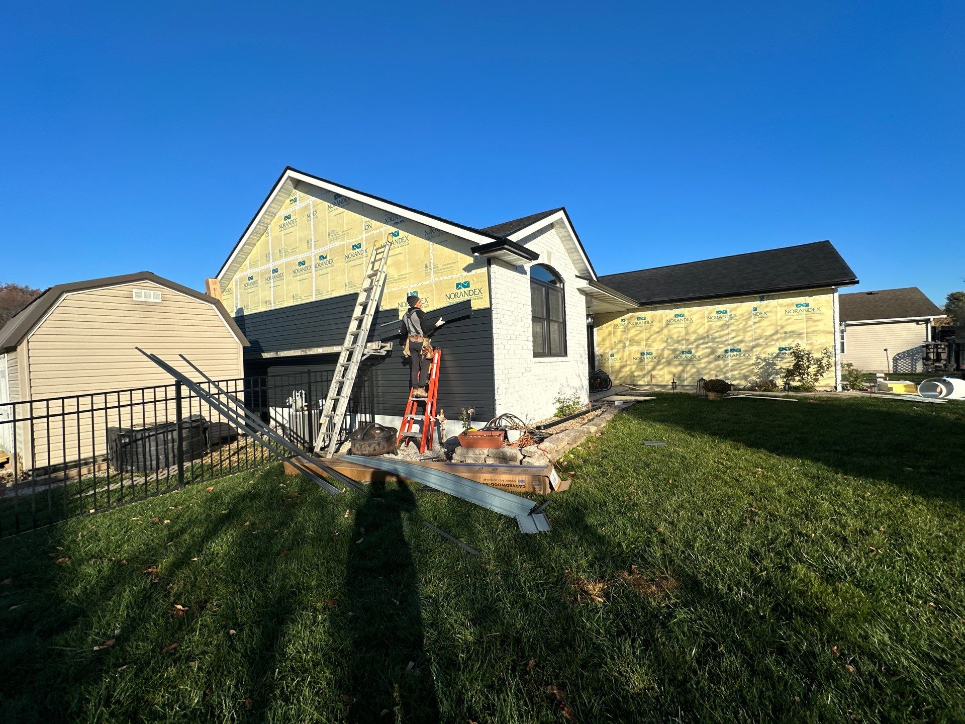 Installation of New Siding  by H&F Exteriors