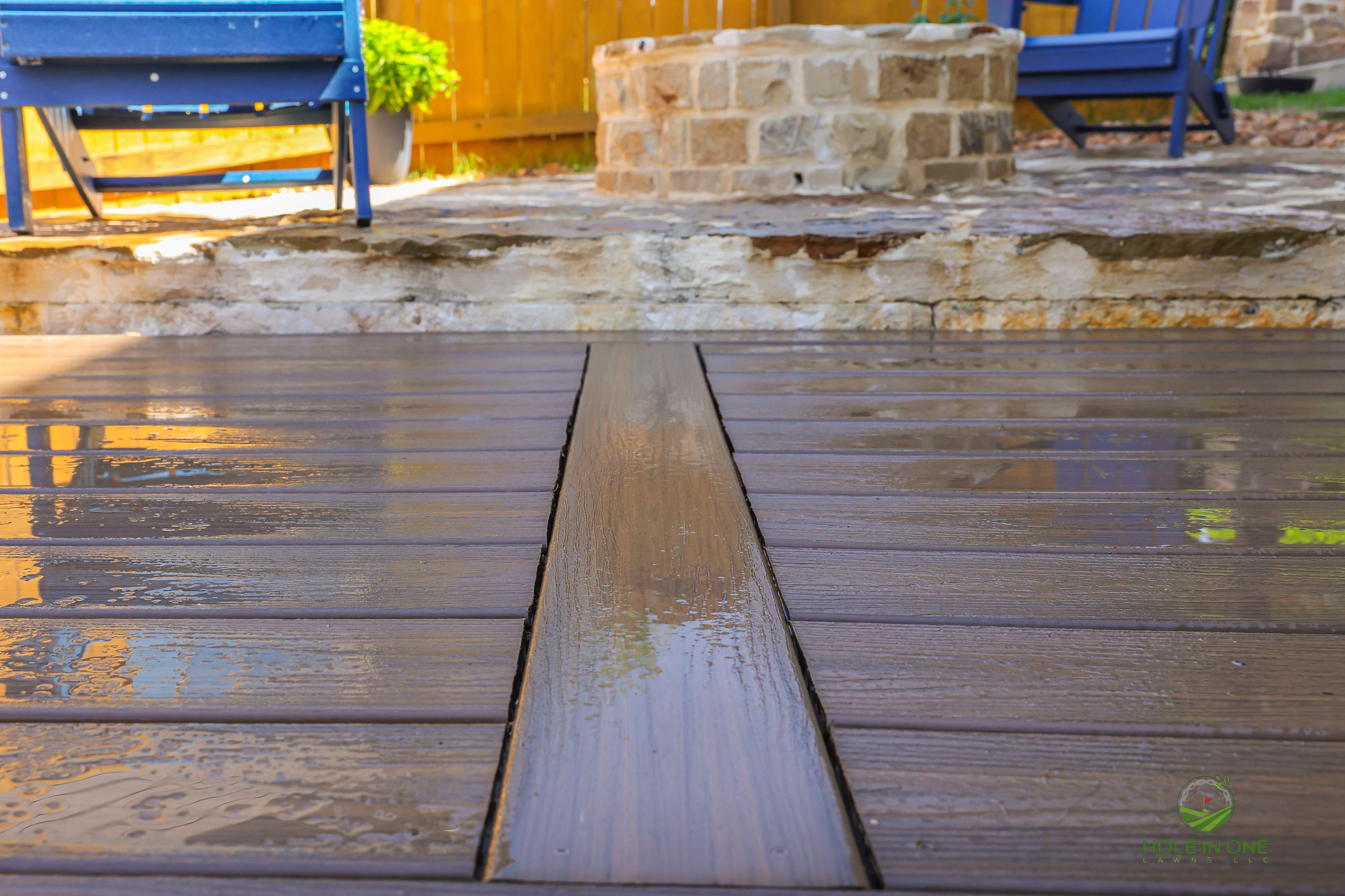Trex Pool Deck & Belgard Paver Walkway | Coolcrest, San Antonio TX by Hole In One Lawns, LLC