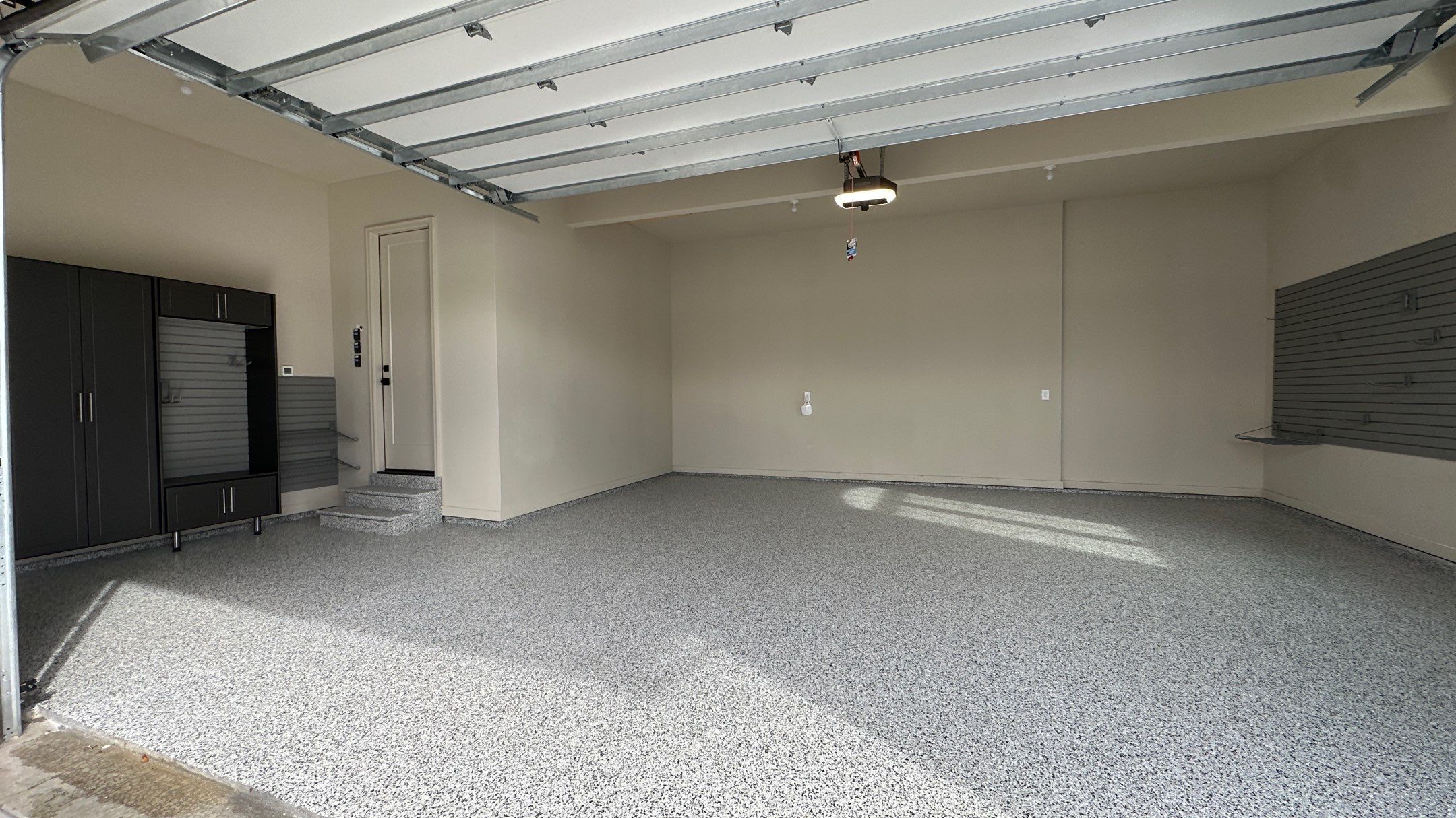 Tim S. added Cabinets and a Banner Garage Floor to his garage by Banner Garage