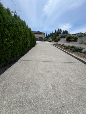 Concrete Driveway Makeover w/ Asphalt Patch | Everett