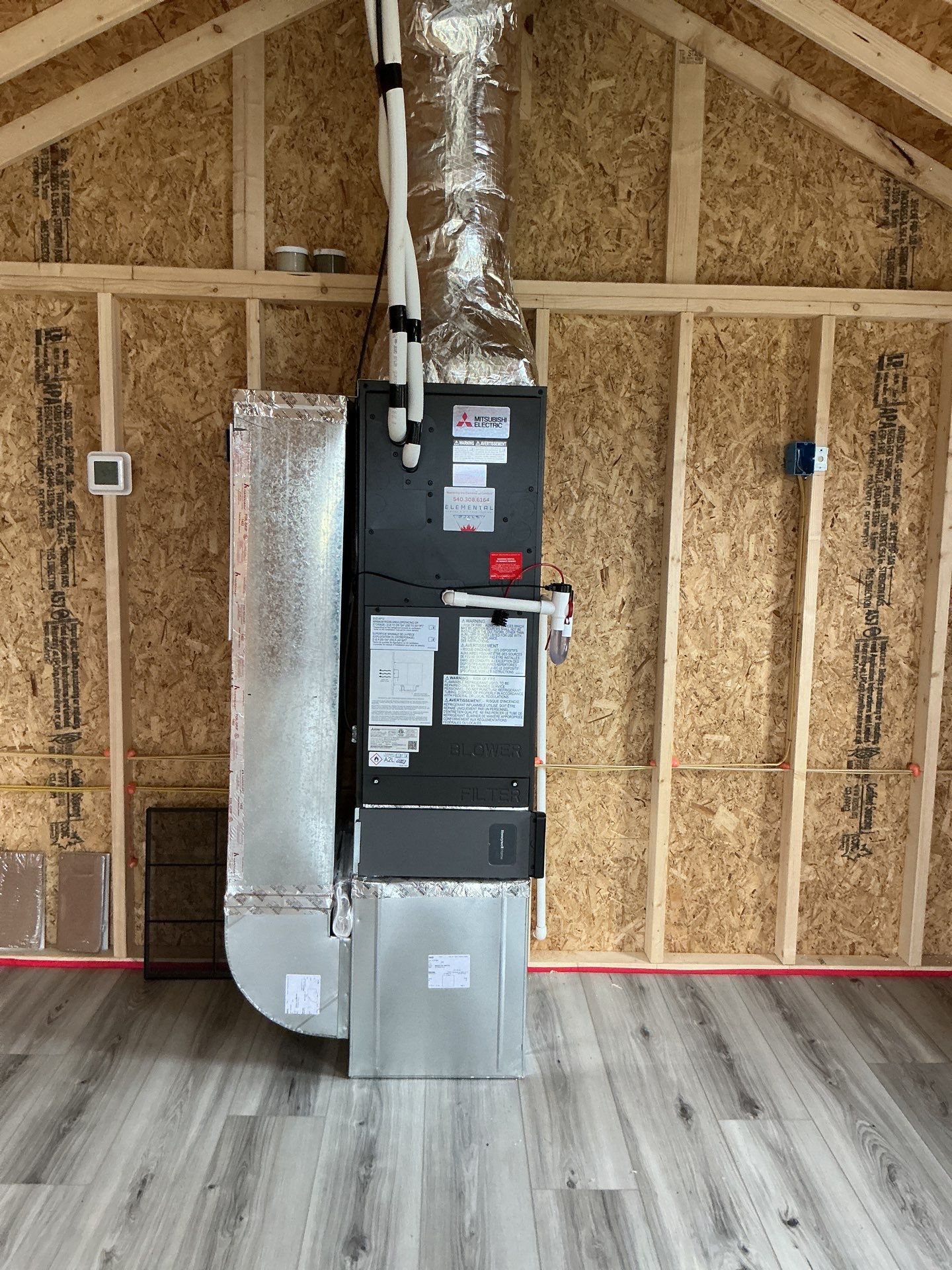 Mitsubishi Install in Middletown by Elemental Heating and air conditioning LLC