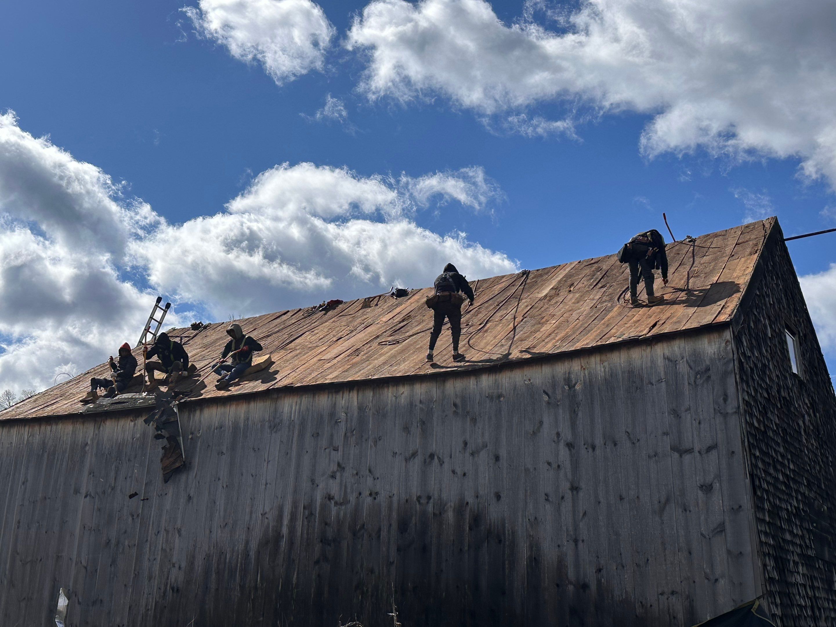 Barn in Derry, NH — this one came with some serious challenges. by Tall pine roofing