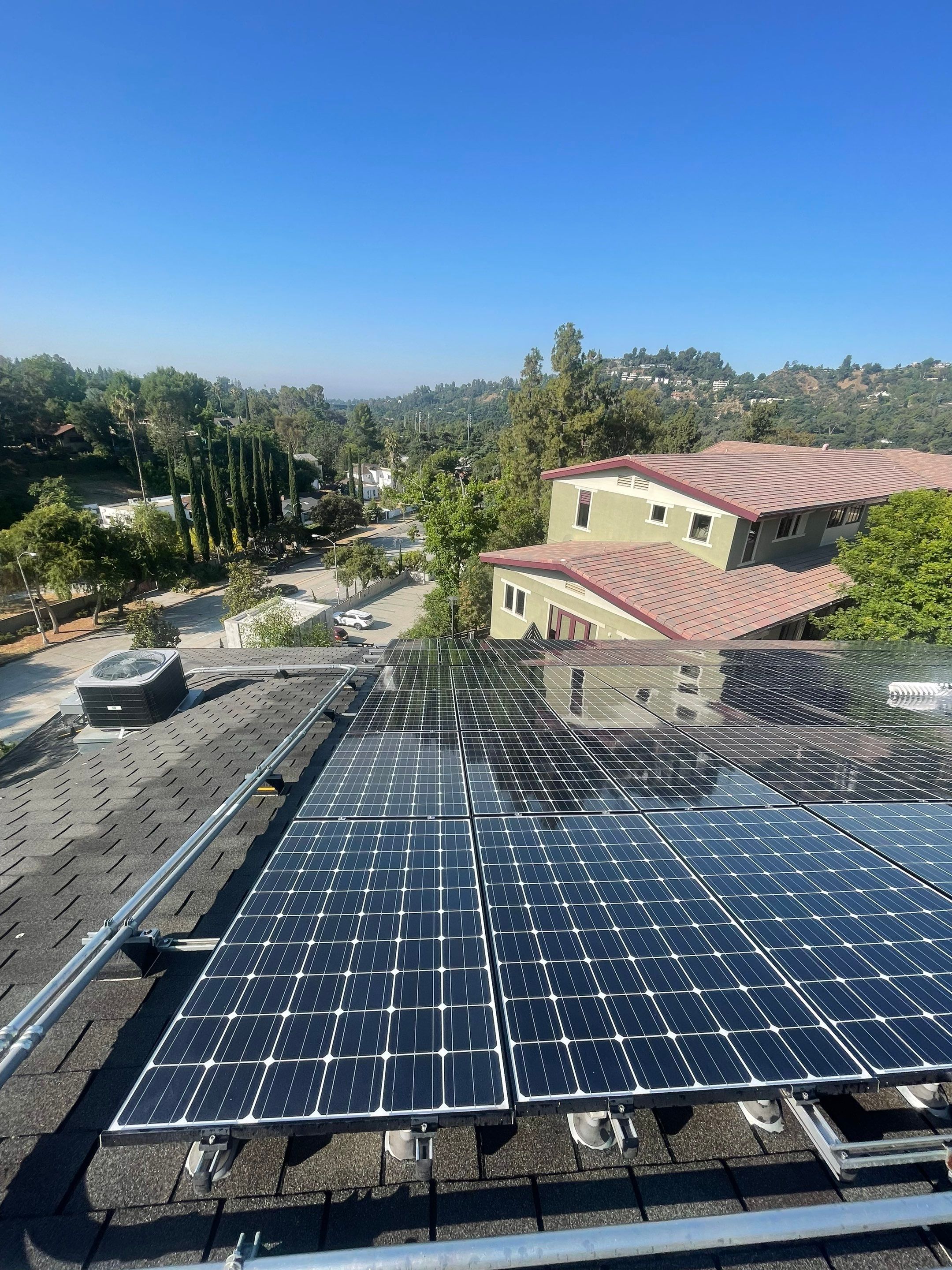 Commercial Solar Panel Cleaning for Chandler School in Pasadena Ca by Palm Coast Solar Cleaning