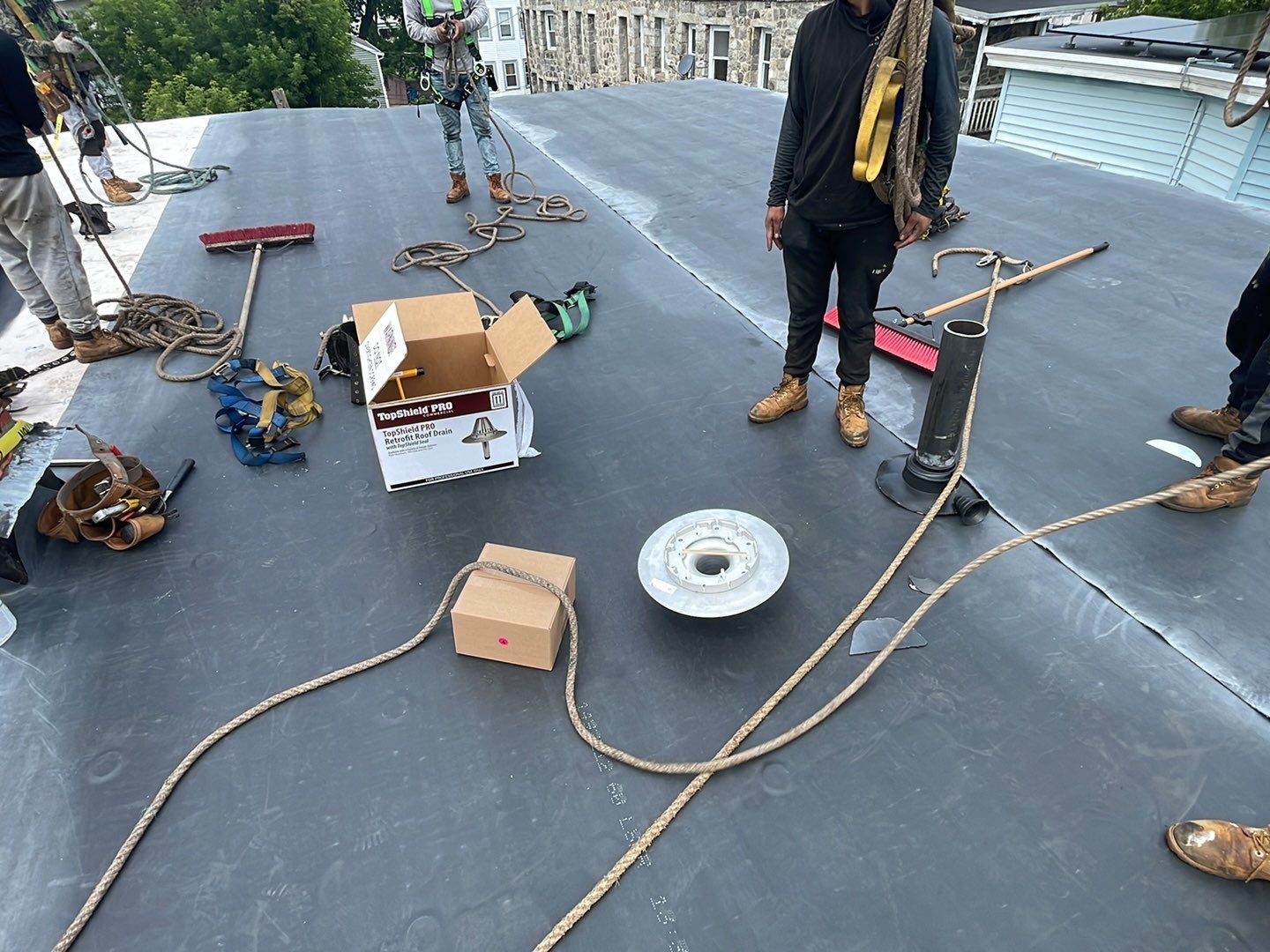 Residential Roofing Installation using EPDM/Rubber by Sensible Home Solutions