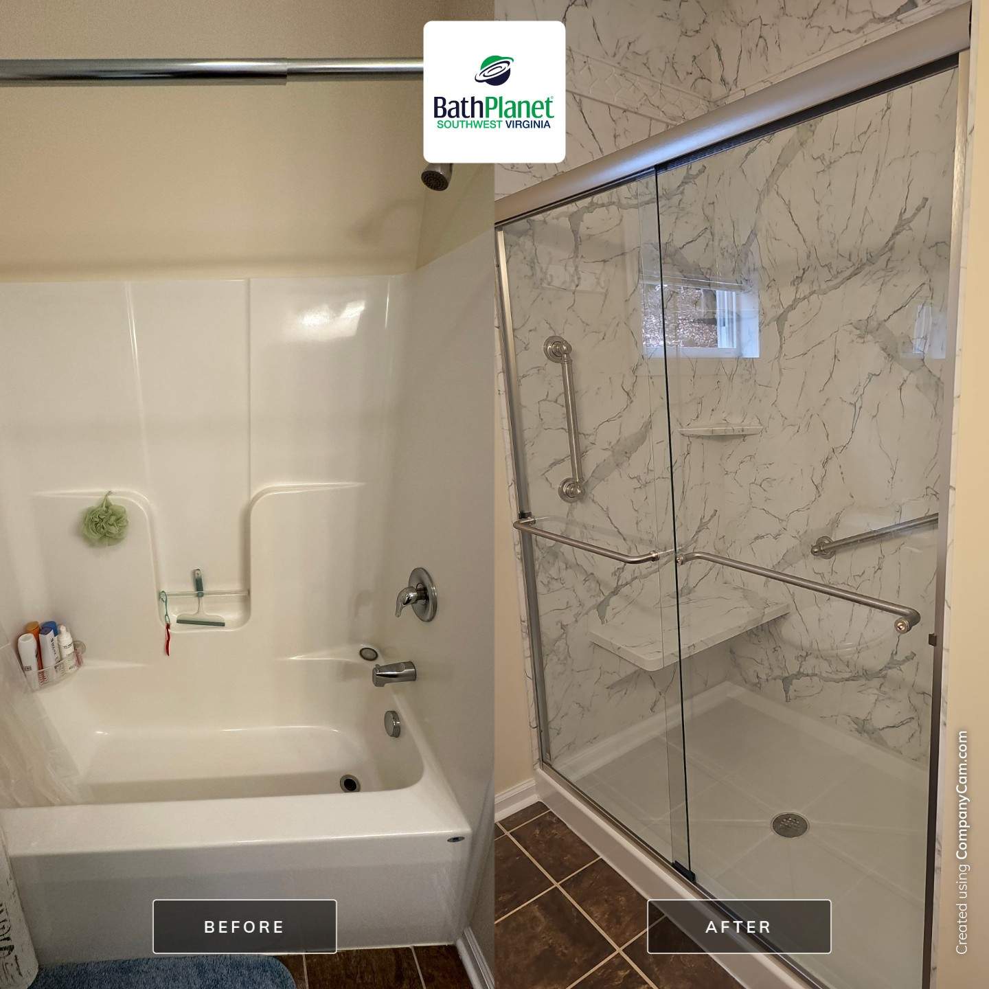 Tub to Shower by BathPlanet SW Virginia
