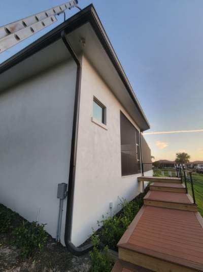 Bronze K-Style Gutters for Homes in Parrish FL by Gutter Professors