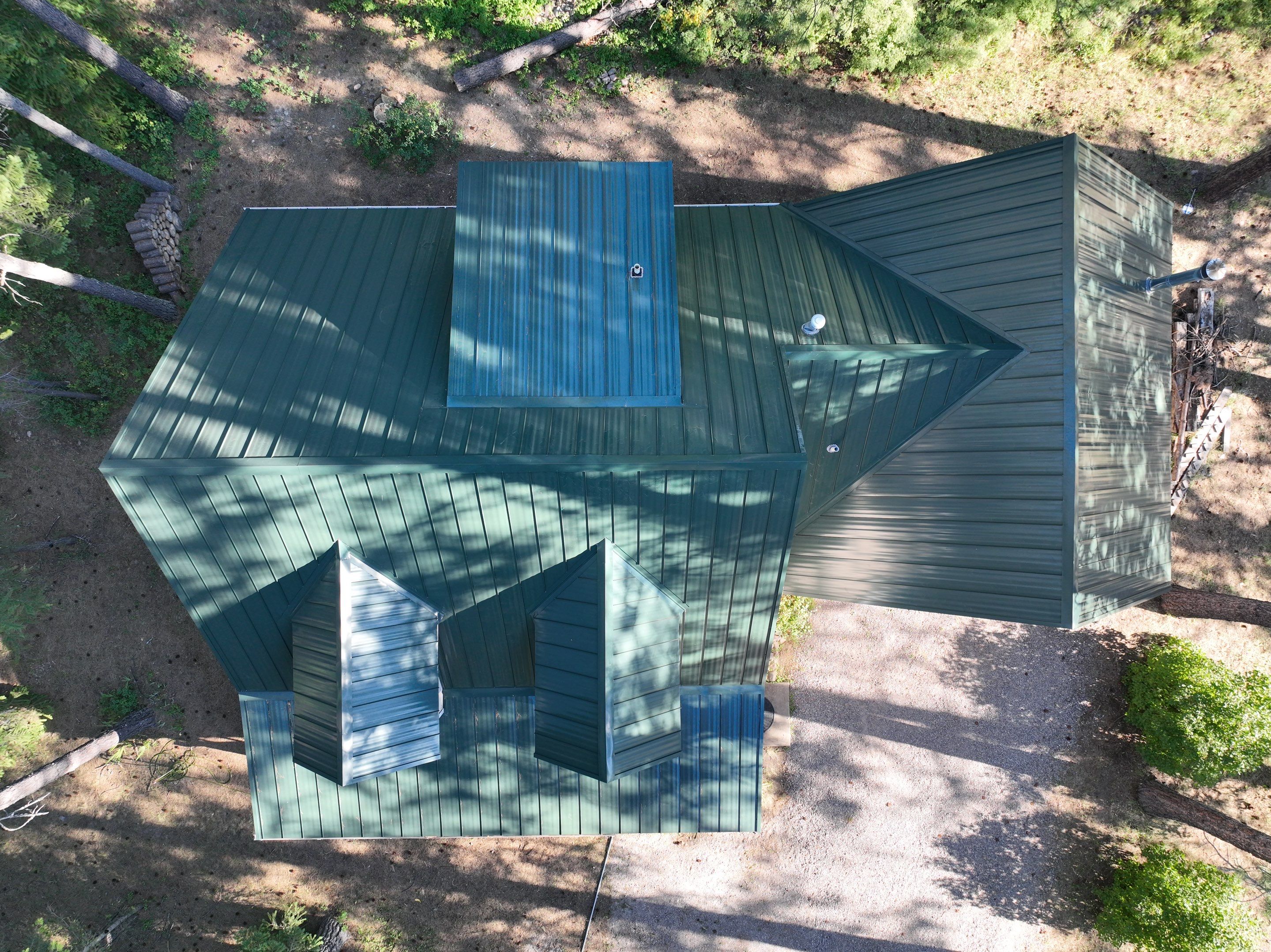 Green Snap Lock Standing Seam  by Montana Roofing Solutions