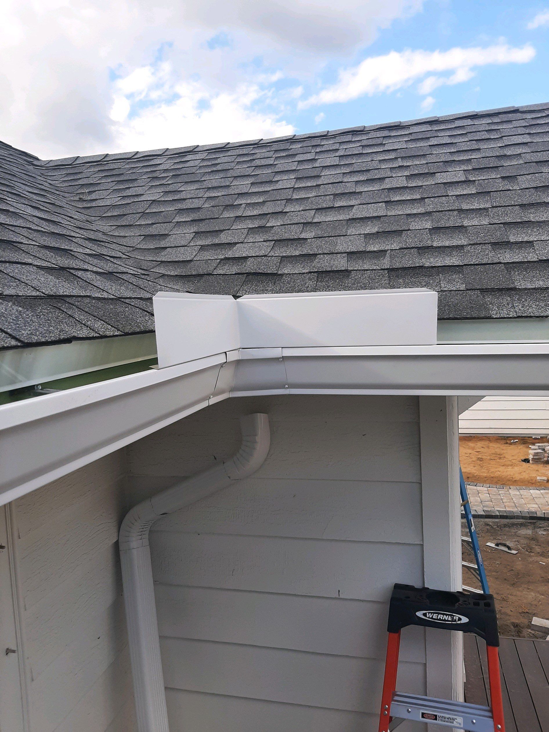 Gutter Installation using K-Style Seamless Gutters by Gutter Professors