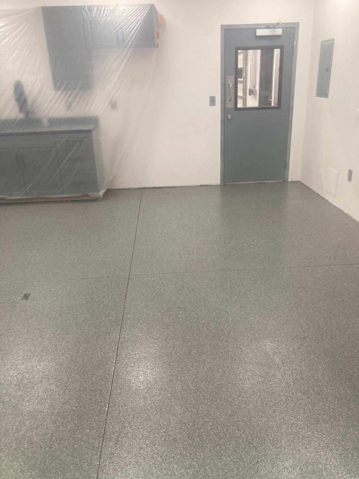 Garage Transformation using Greystone 1/8" by Croc Coatings, LLC