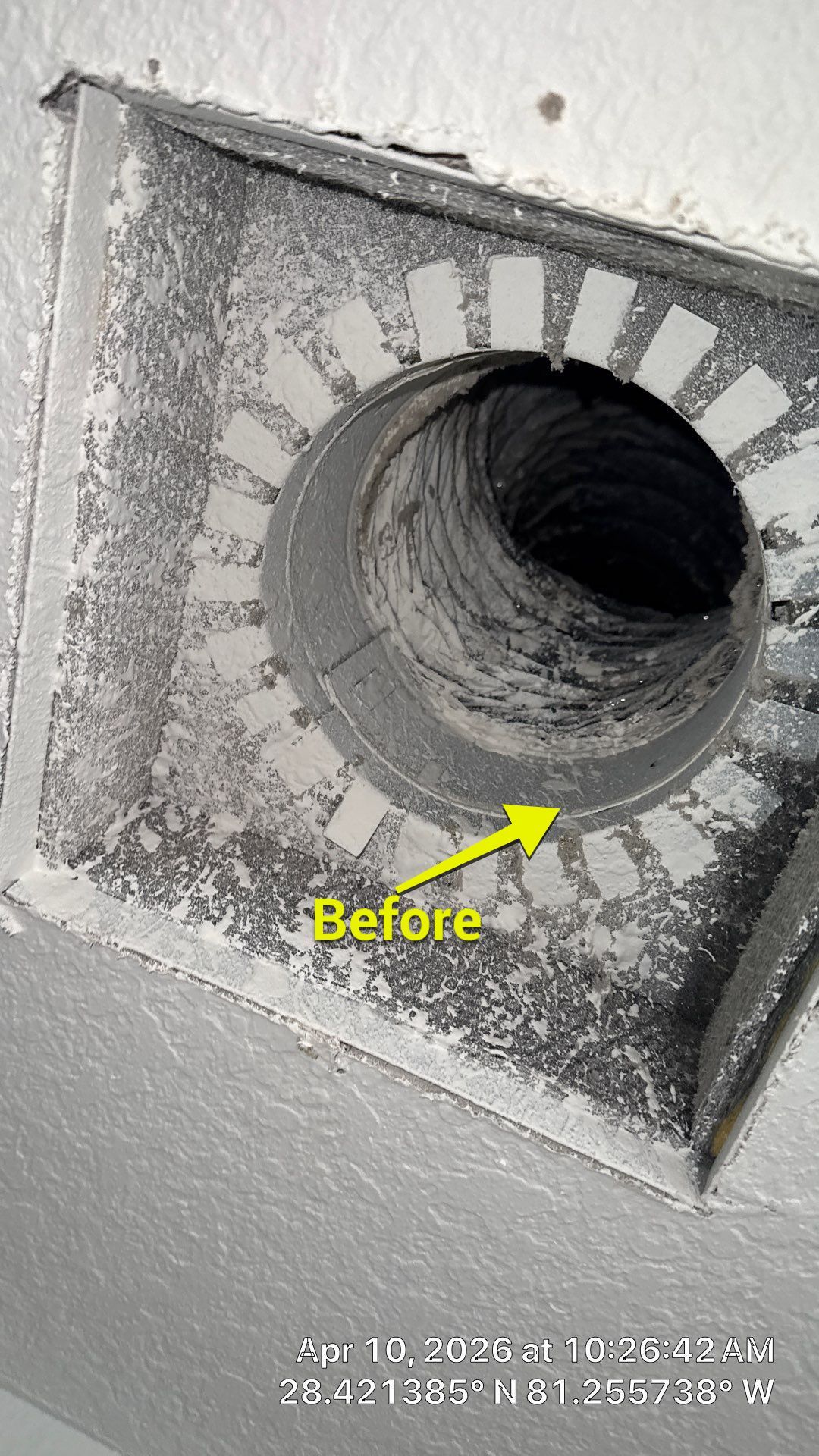 Air Duct Bath Fan Exhaust Cleaning in Orlando by Hygienic Air, Inc