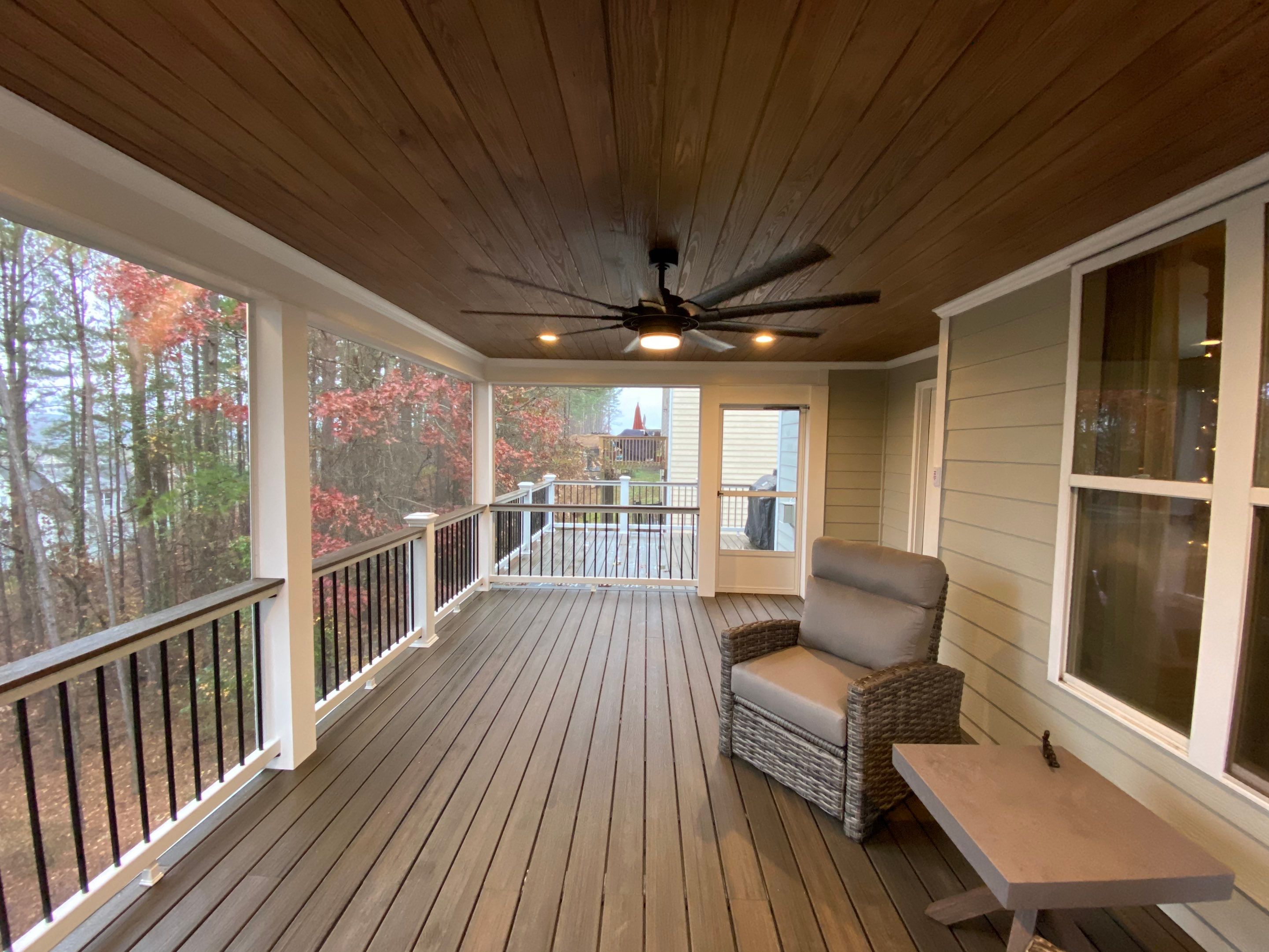 Elevated Screened Porch and Composite Deck Installation in Dallas by Swift Home Renovations