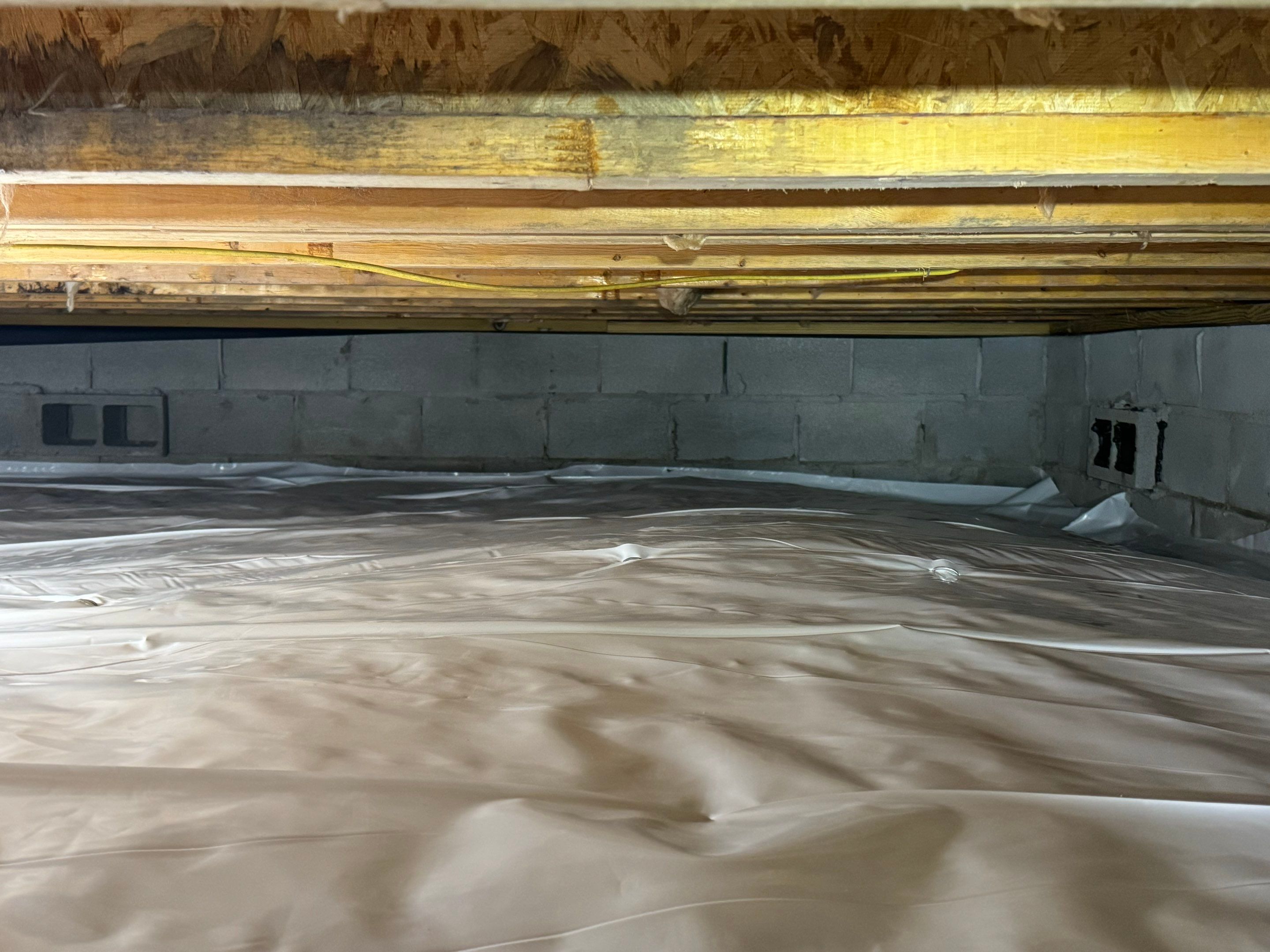Project in Franklin by Patriot Crawl Space Repairs
