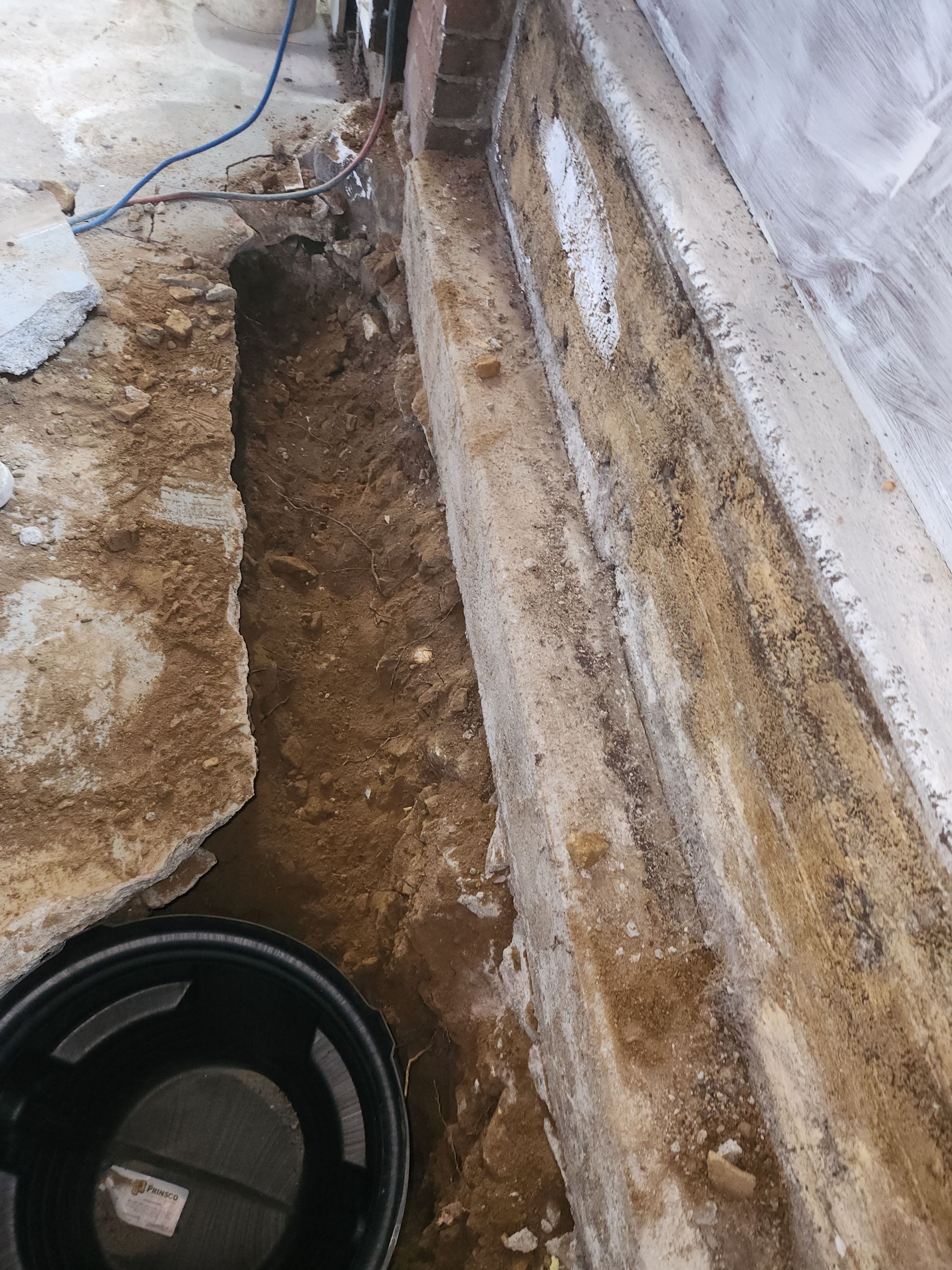 Interior French Drain & Mold Remediation in Mt Tabor NJ by Pure Service Pro, LLC 