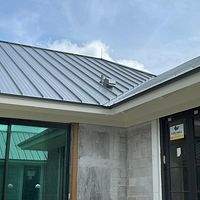 .032 1.5" Mechanical Seam Pre-Weathered  by Total Roofing System The Metal Roof Experts
