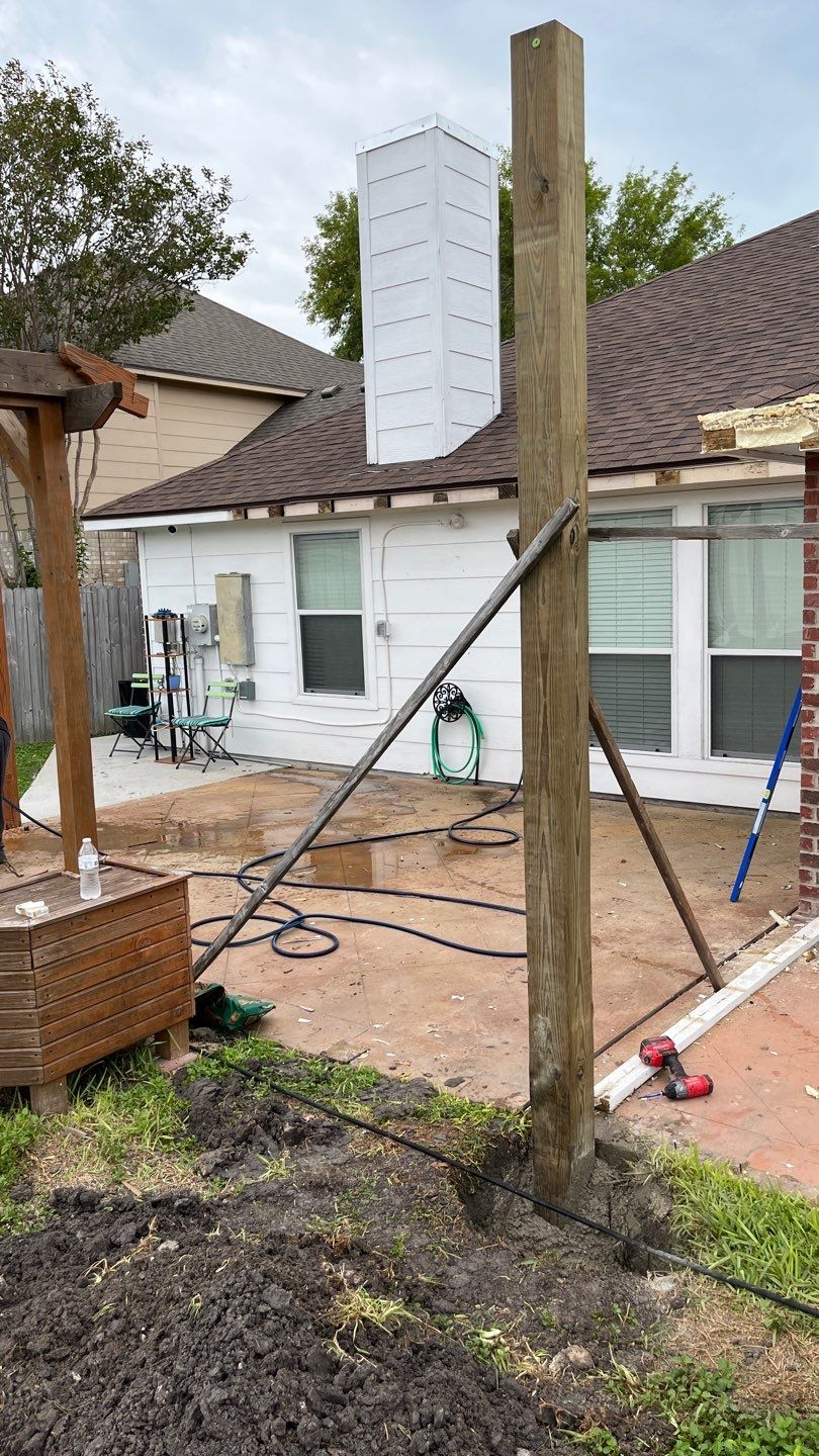 Back Yard Shade by Bayfront Roofing and Construction
