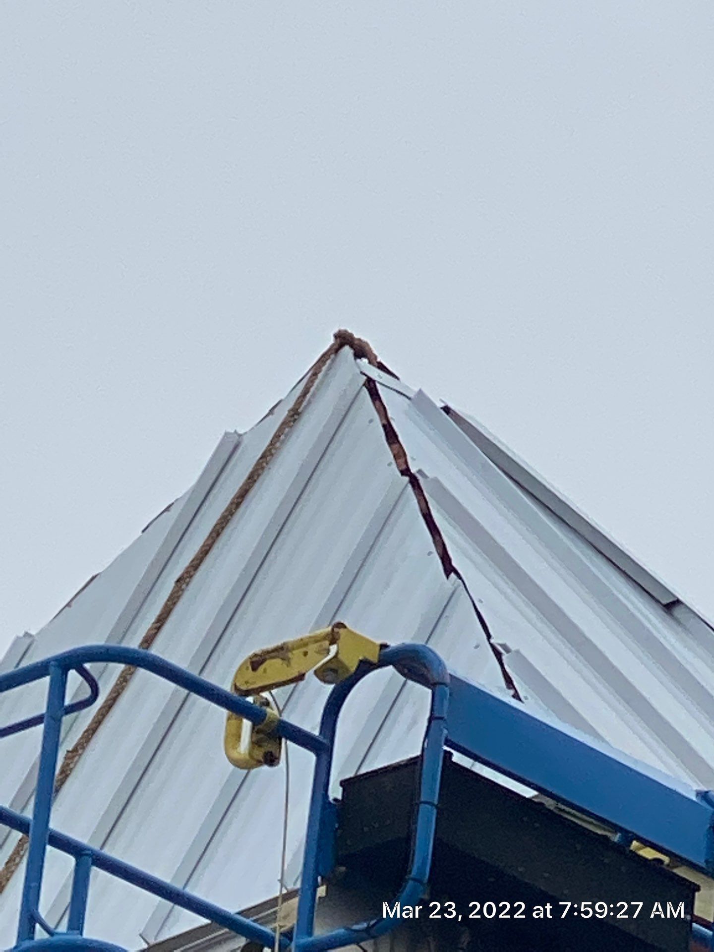 Primitive Baptist Church using Standing Seam Metal by Just In Time Roofing and Restoration