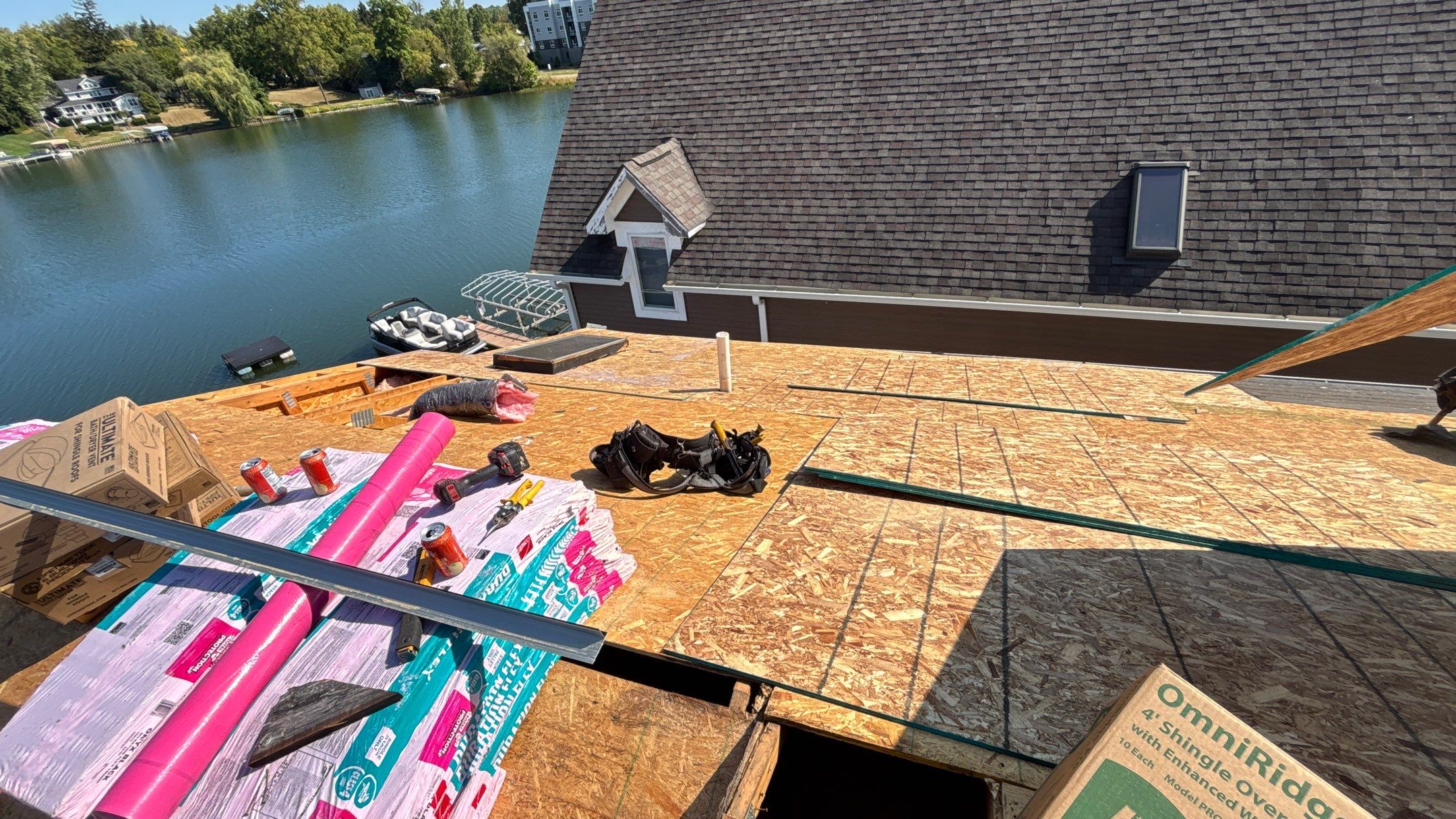 Roof Replacement using Owens Corning Onyx Black by 180 Contractors