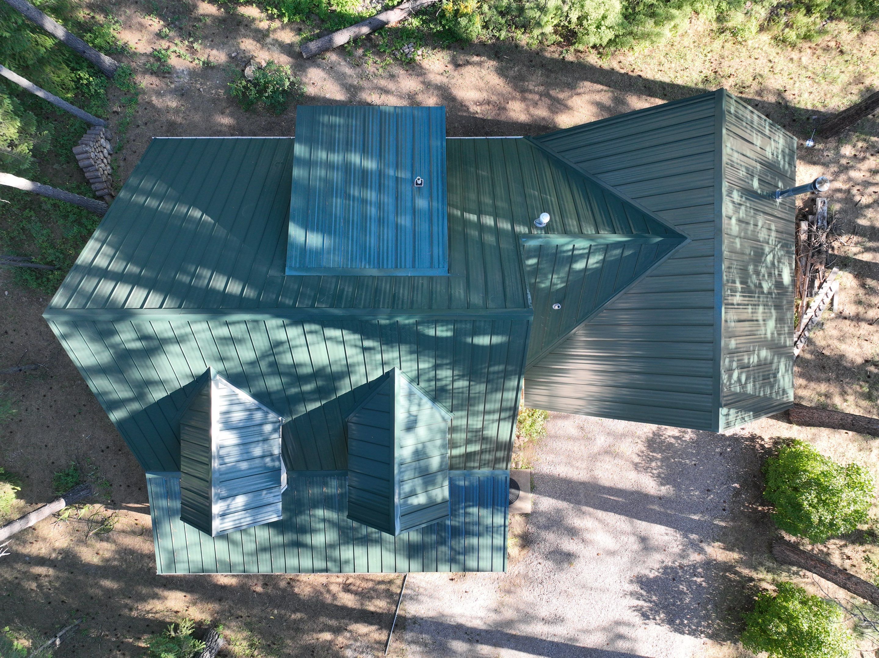 Green Snap Lock Standing Seam  by Montana Roofing Solutions