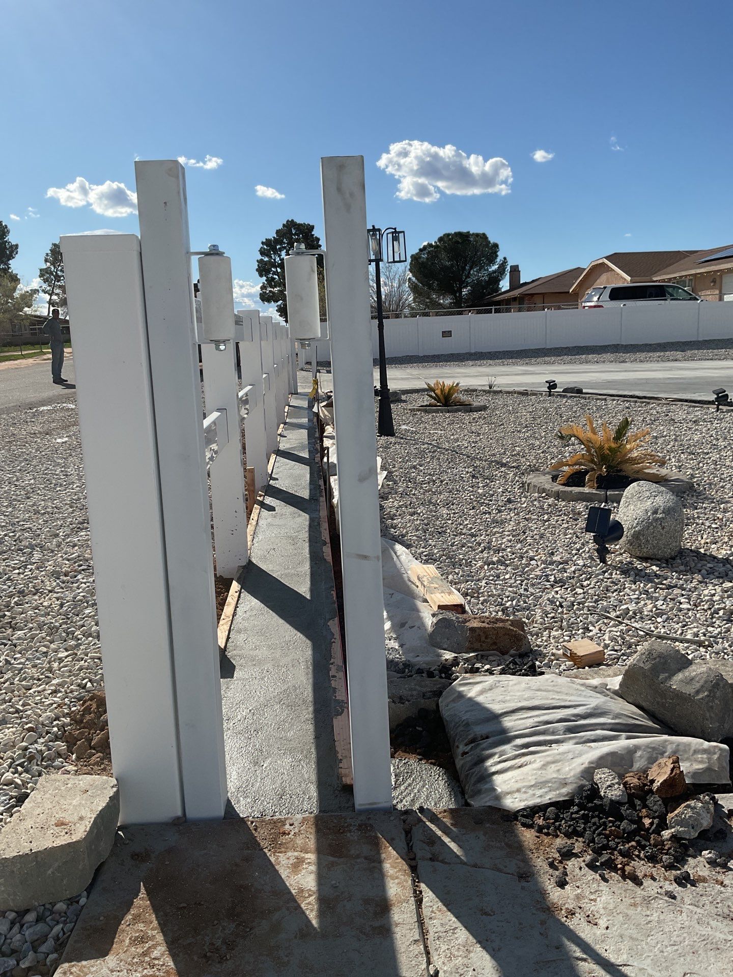 Wrought Iron Frame Ranch Style Sliding Gates by Fence Guys Inc.