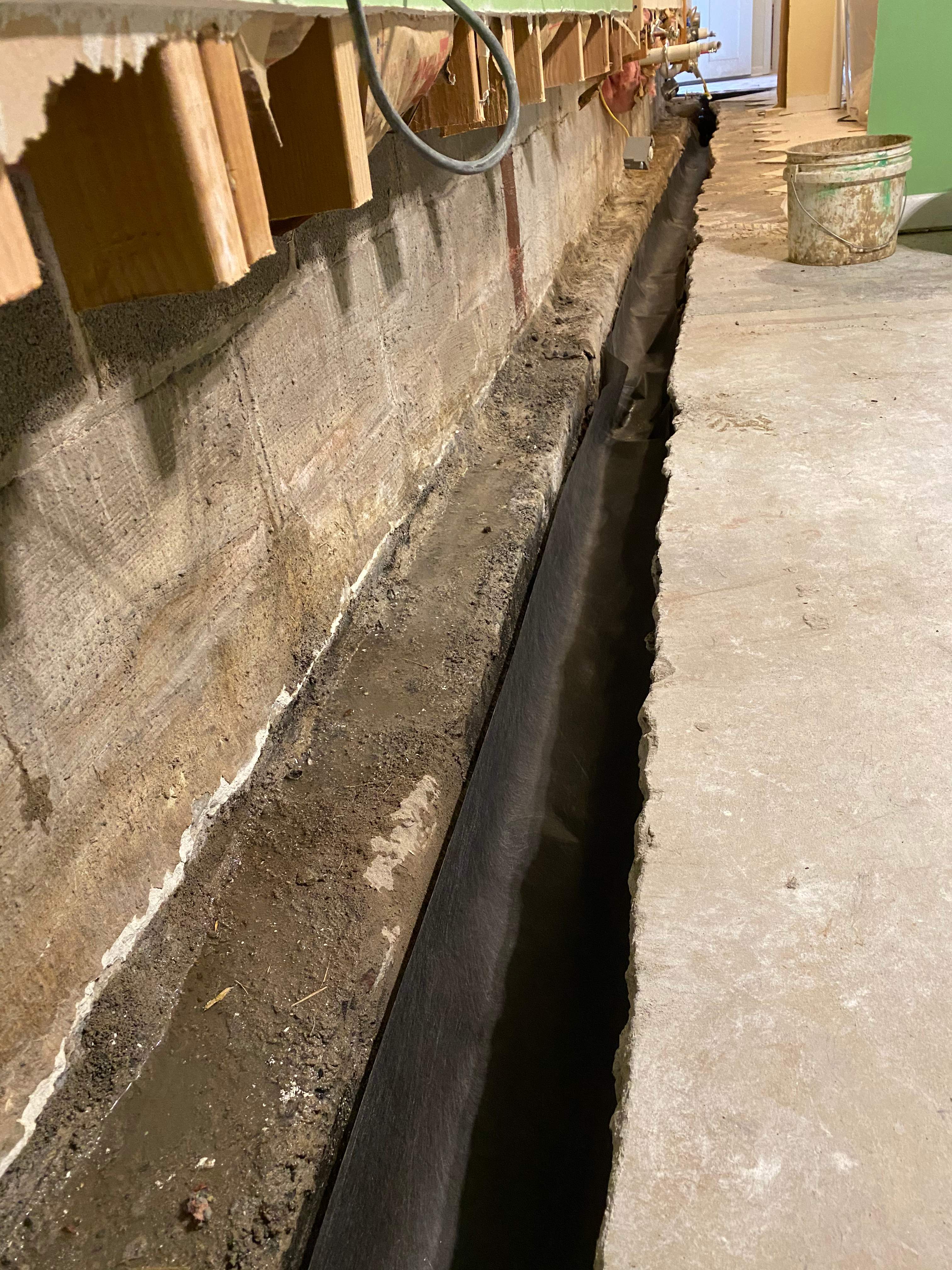 Interior French Drain Job in West Orange, NJ by Pure Service Pro, LLC 