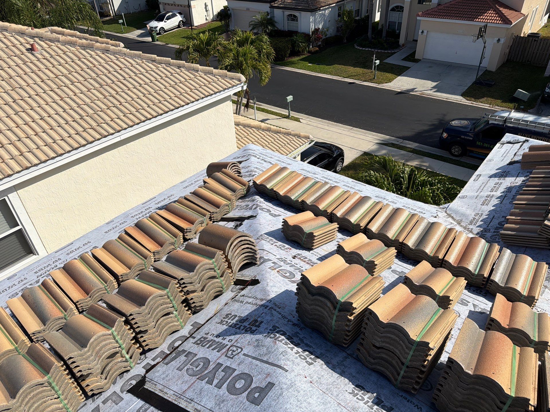 Residential Roofing Installation using WestLake Roofing Tile by BLUES BROTHERS ROOFING