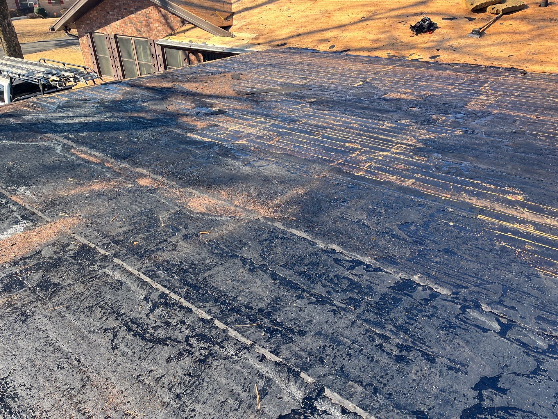 Residential Roof Replacement With GAF Architectural Shingles in Hot Springs by Temple Roofing and Exteriors