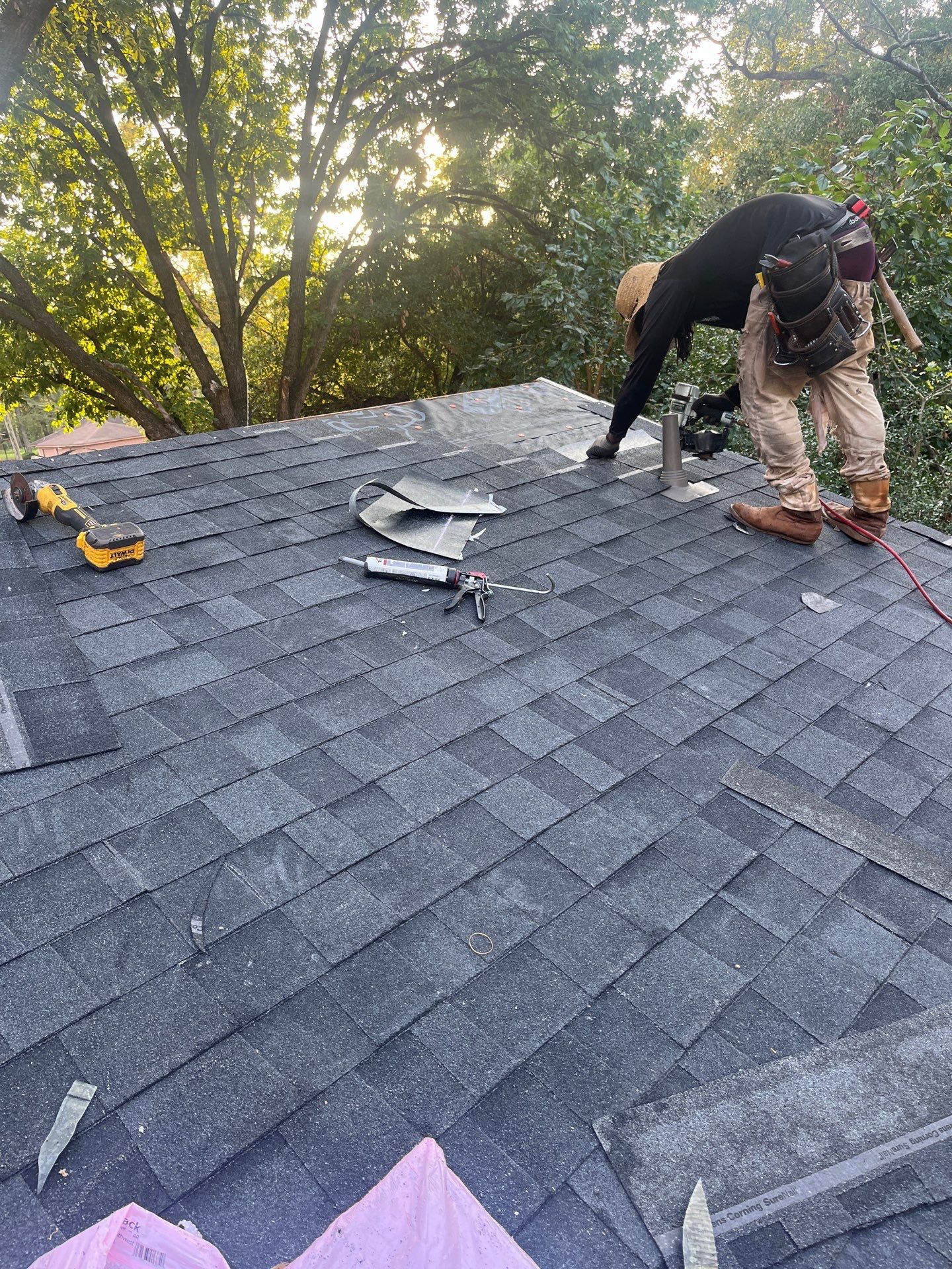 Residential Roofing Installation using Owen's Corning Duration (Lifetime) Shingles by Roof Repair Company