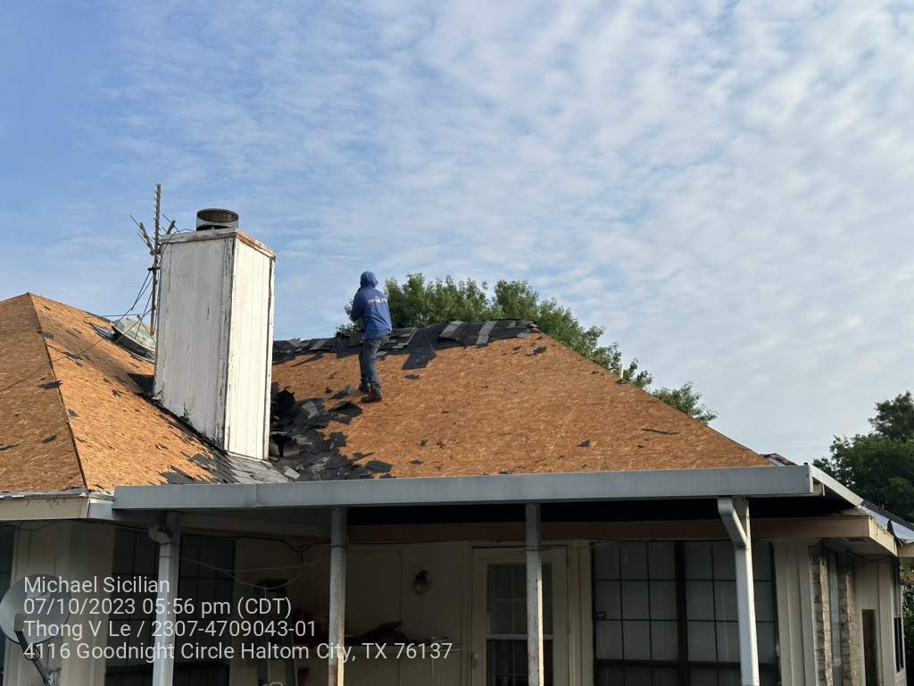 Project in Haltom City by Zeus Exteriors